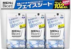 MEN's Biore フェイスシート 34枚入り メンズビオレ フェイスシート 皮脂テカリ防止 34枚入 花王 洗顔