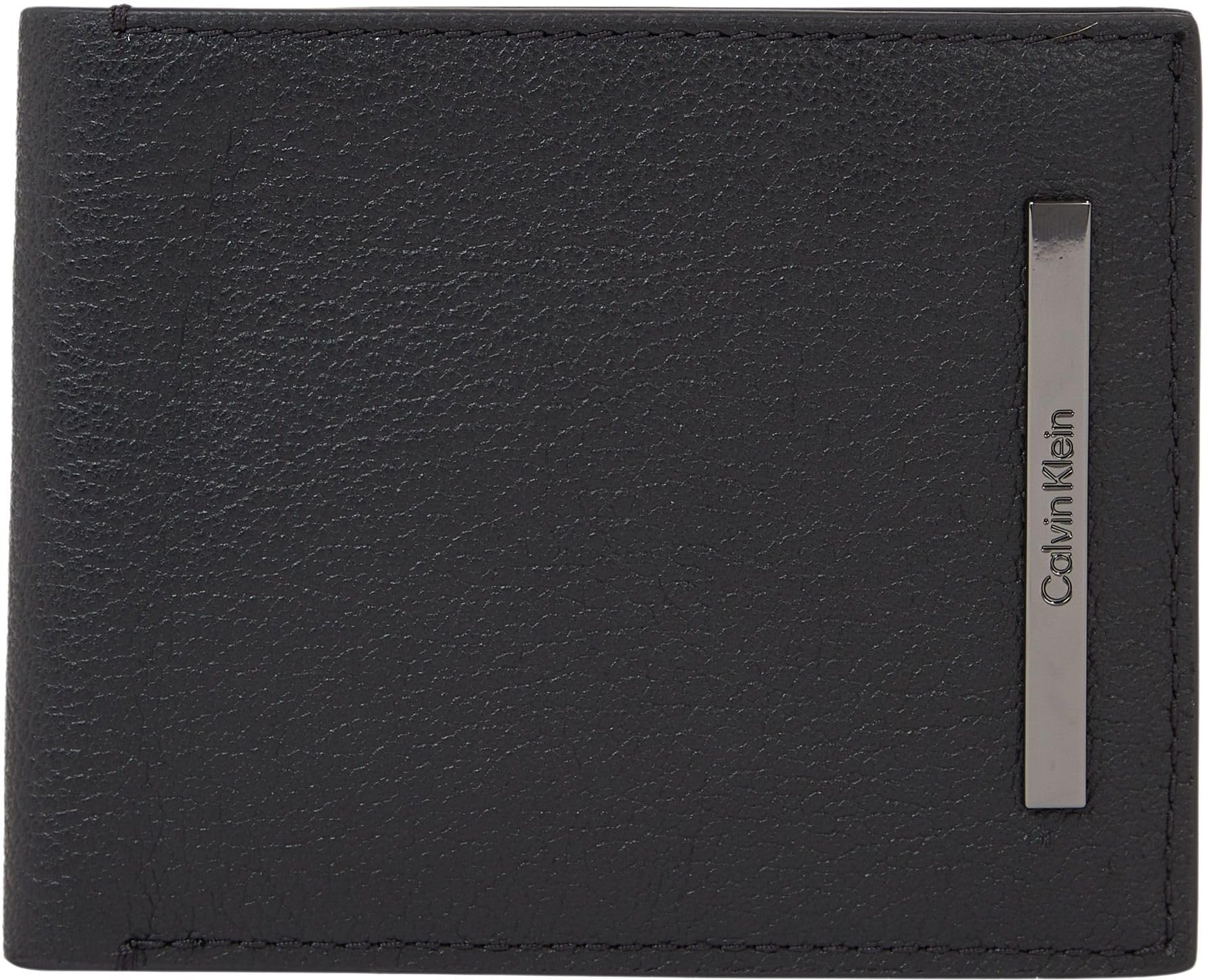 Calvin Klein Men's Black Elegant Leather Rfid Wallet - Wallets & Cardholders - One Size- Accessories
