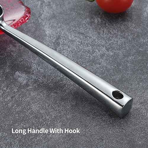 Miniatura 4 de Lougnee - Cucharada de helado de aleación de acero inoxidable ergonómica para helado duro apto para lavavajillas