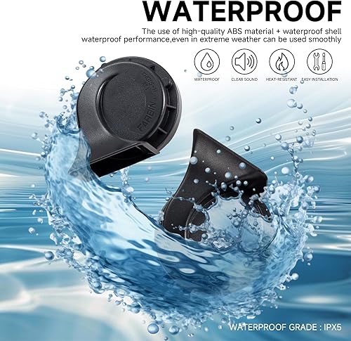 Miniatura 41 de FARBIN Bocina de coche de 12 V para bocina de aire eléctrica, kit de bocina de tren para camión con arnés de relé para coche, camión, SUV