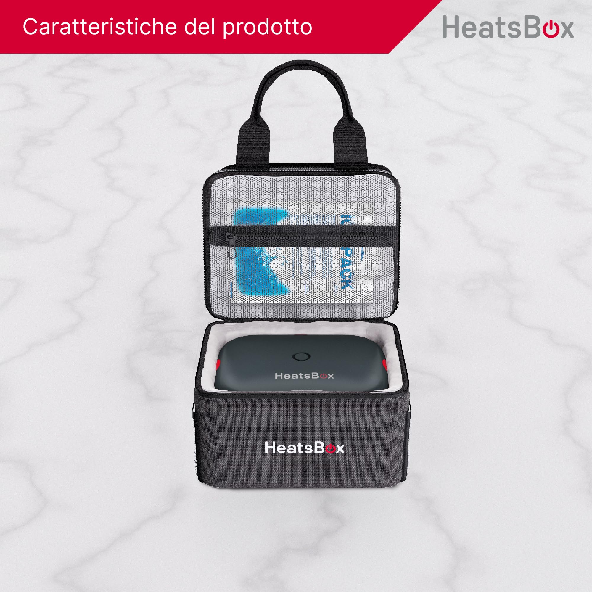 HeatsBox Faitron Carry Bag: Isolamento Avanzato, Scomparti Multifunzione e Durabilità Elegante per Pasti Fuori Casa