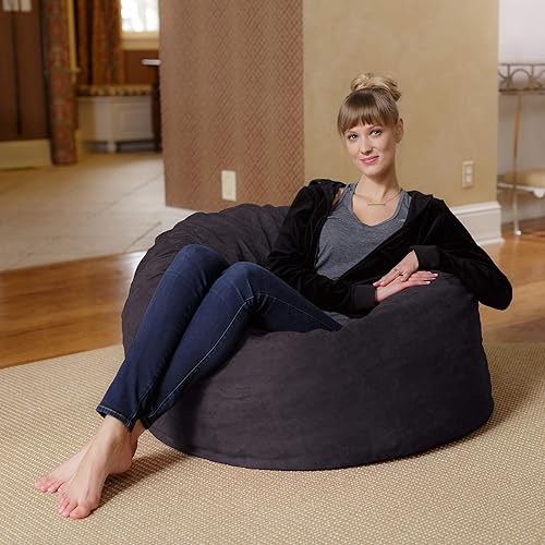 Miniatura 270 de Chill Sack - Funda para puf Microgamuza - Carbón - Solo funda,Microsuede - Chocolate - Solo funda,Microsuede - Azul marino - Solo funda,Guijarro -