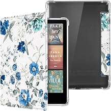 CoBak Case for Kindle Paperwhite 12th Gen 2024 (7") & Kindle Colorsoft Signature Edition (7") - New PU Leather Cover and Clear Soft Silicone Back Cover with Auto Sleep Wake Feature