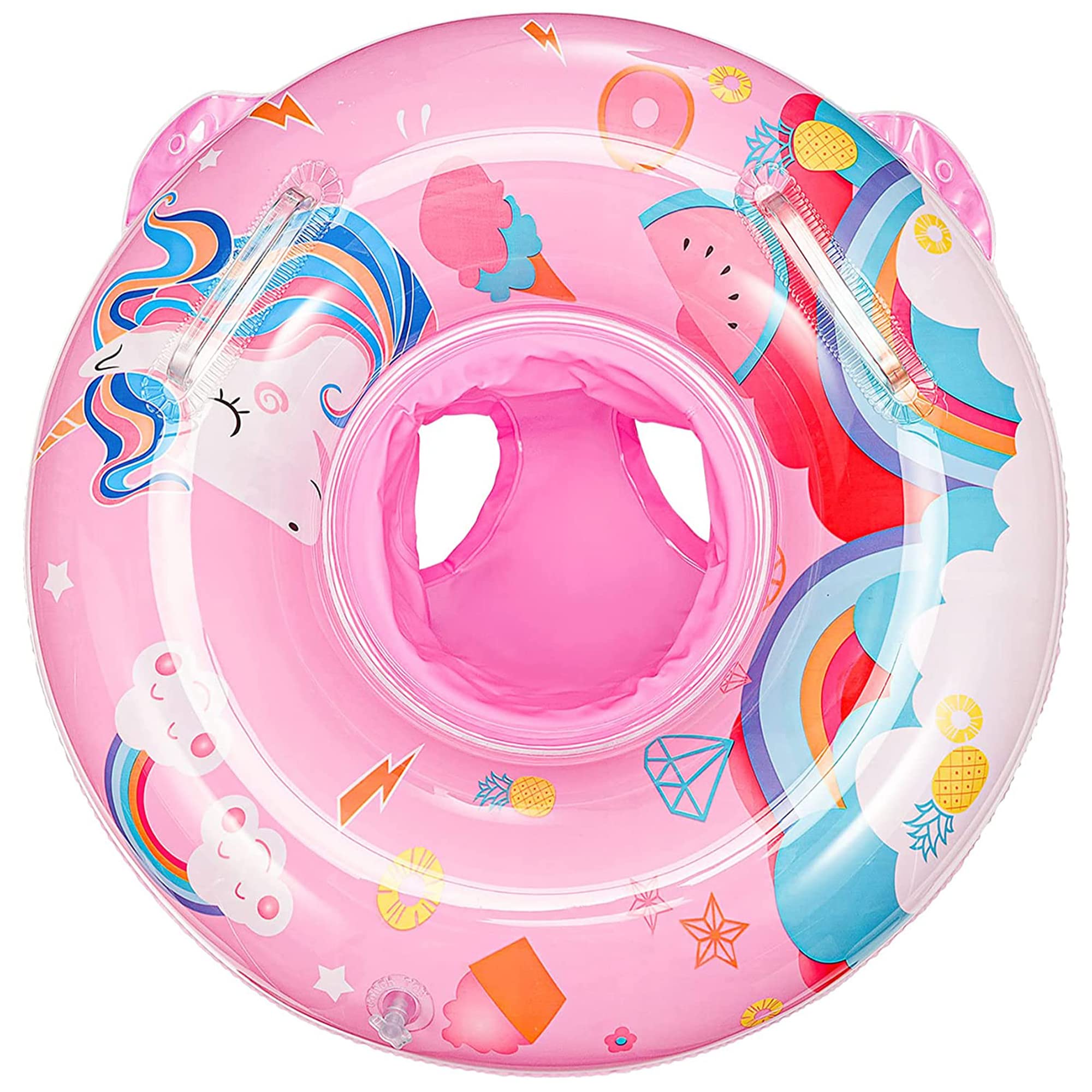 Pukitt Bouée Bébé - Asiento de piscina, anillo de natación, hinchable, flotador de natación hinchable para bebé, adecuado para 12 meses a 6 años