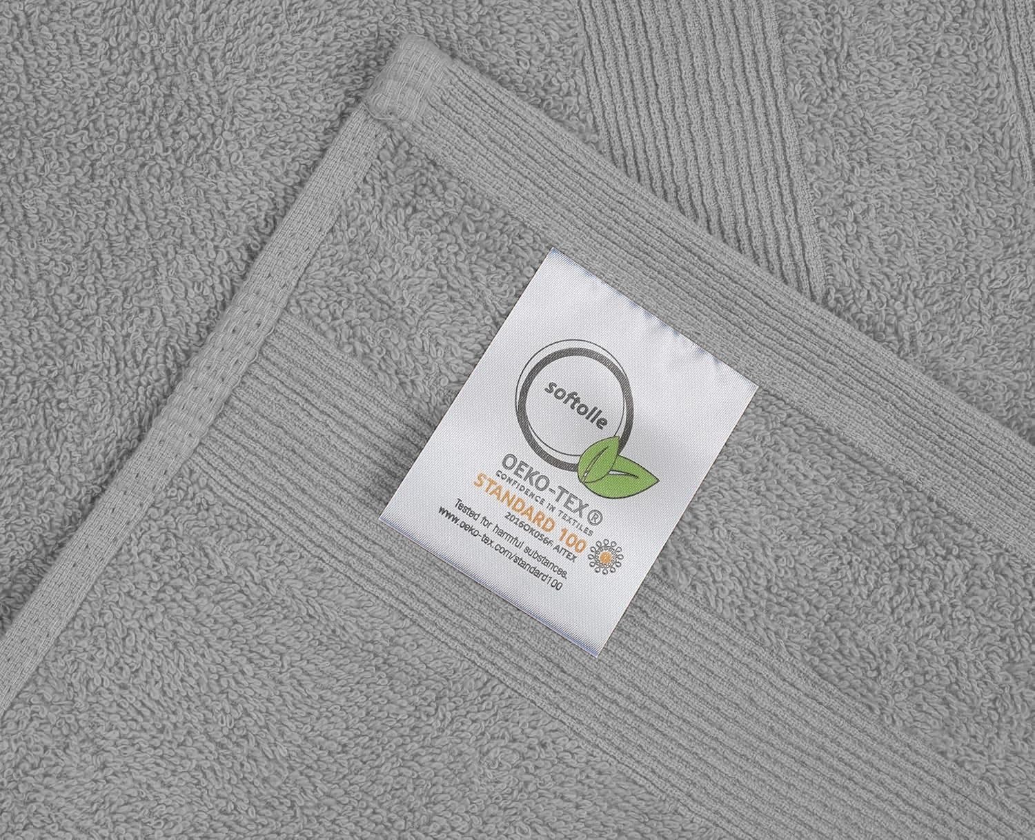 Premium Hand Towels Pack of 6 (16" x 30”) 100% Combed Ring Spun Cotton | Highly Absorbent Hand Towels Set | Ultra Soft for Home, Gym & Spa (Silver Grey) - Image 6