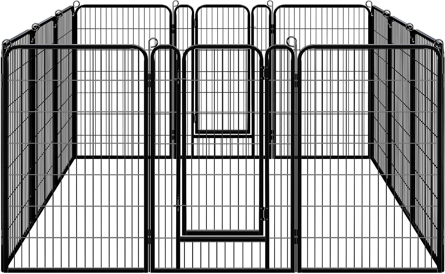 Yaheetech Dog Playpen Outdoor, 24 Panel Dog Fence 47" Indoor Pet Pen for Large