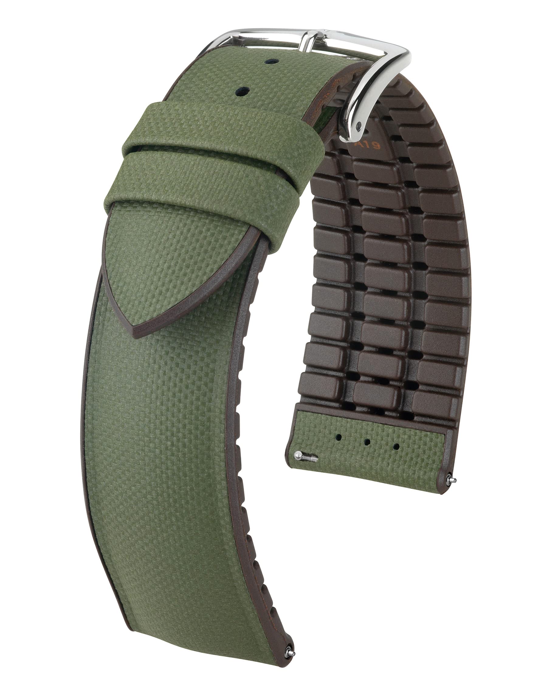 Hirsh Horlogeband Heavy Calf Zwart - Leer - 20mm - Smart Gear Compare