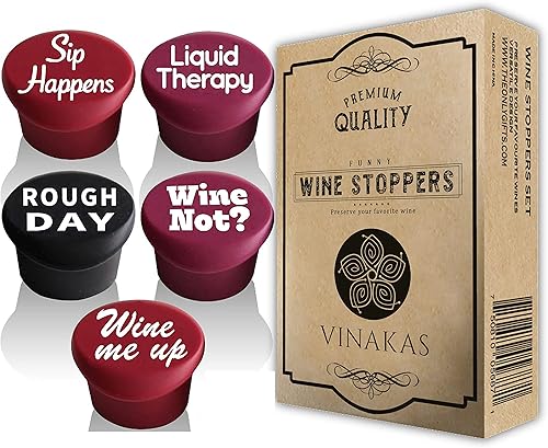 Funny Silicone Wine Stopper Set – Must-Have Wine Accessories - Wine Gifts For Wife