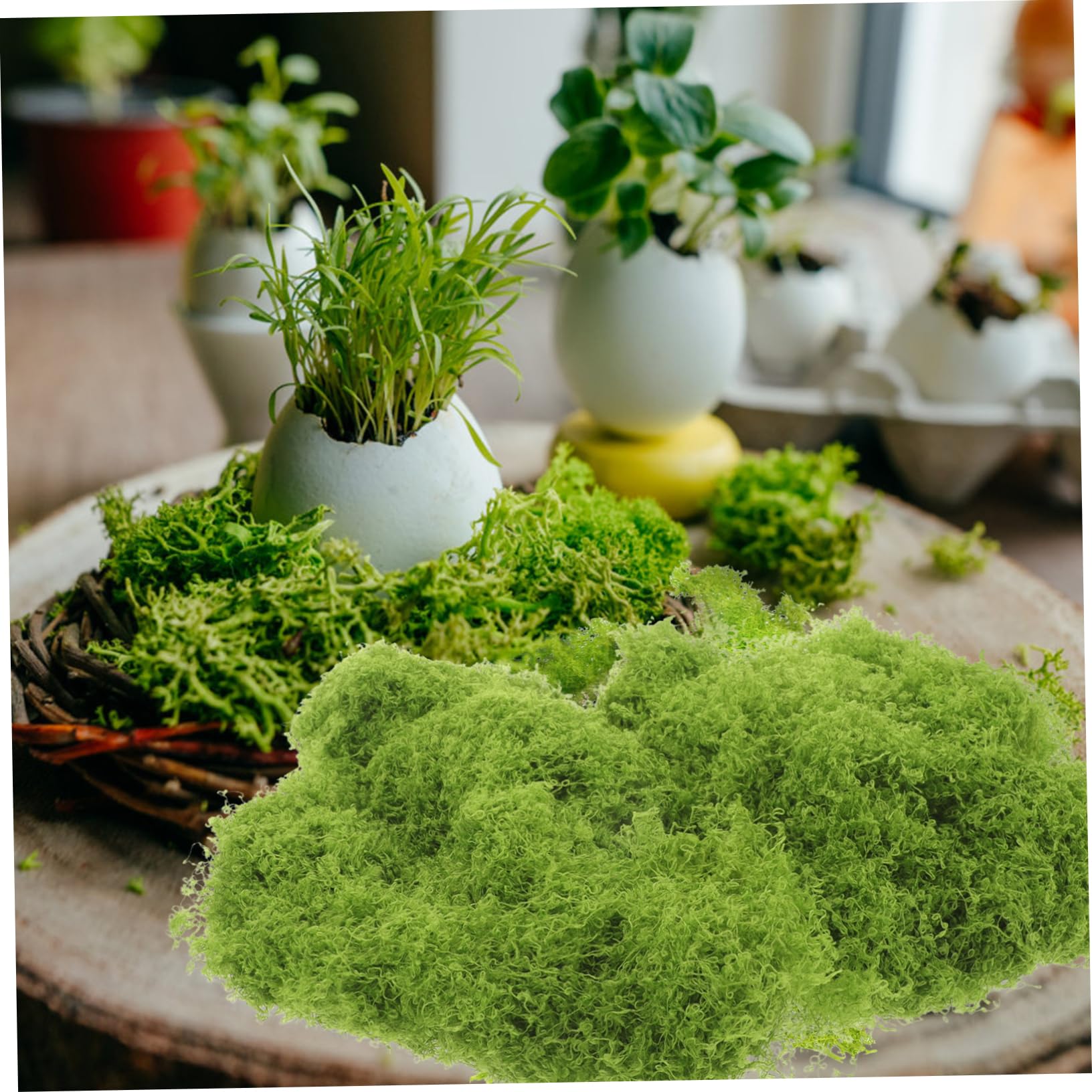 Mousse Verte Artificielle 500 G - Fausse Mousse Pour Travaux Manuels