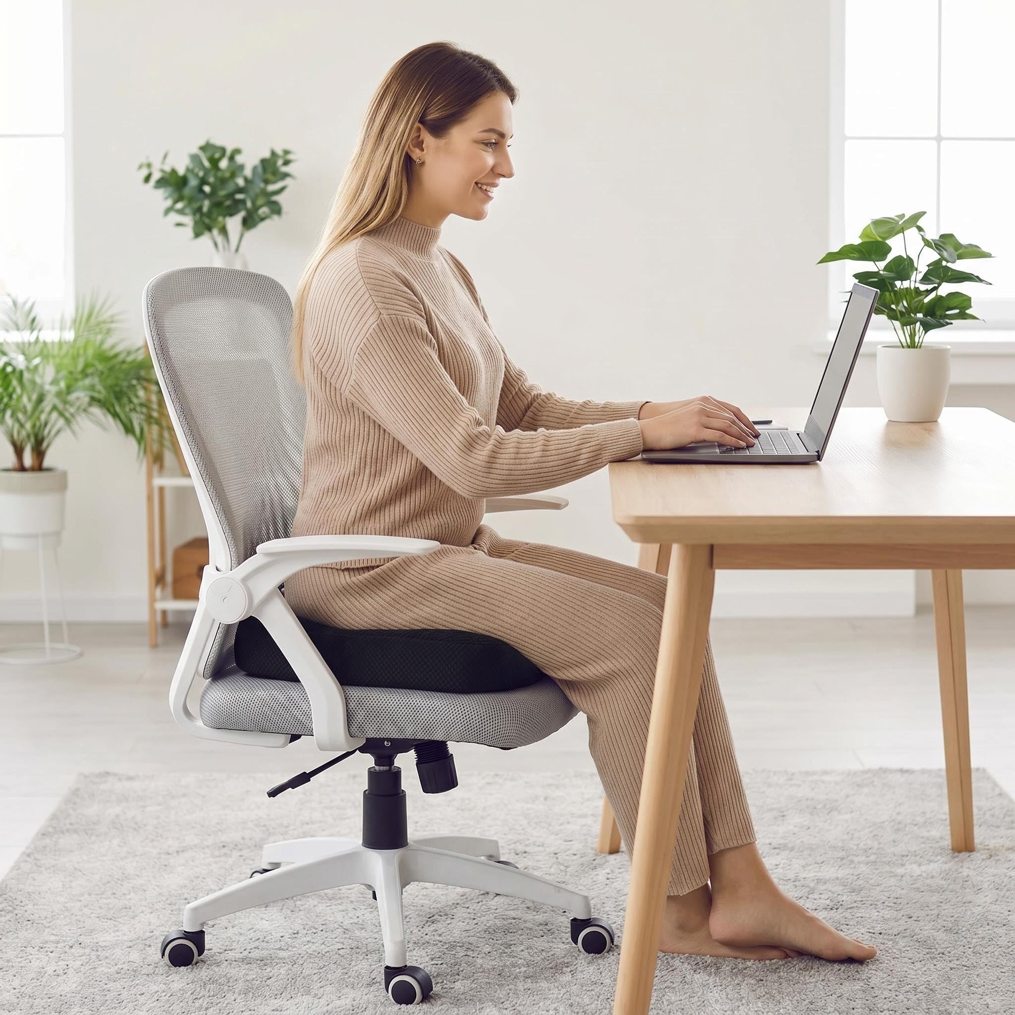 Rehausseur de siège Auto - Coussin de Chaise 40 x 40 cm - Augmente la visibilité Pendant la Conduite, également pour Table à Manger, chaises de Bureau, Fauteuil Roulant, Chaise de Jardin, canapé