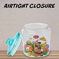 Vista 5 de Silver Buffalo Scooby Doo Scooby Snacks Glass Cookie Snack Candy Jar with Lid (Small)