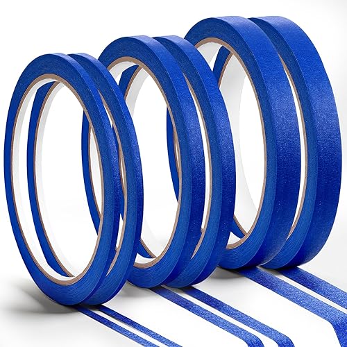 6 Pcs Pinstriping Masking Tape Vinyl Masking Tape Thin Painters