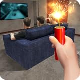 Scattered as possible firecrackers around the house and scare the neighbors