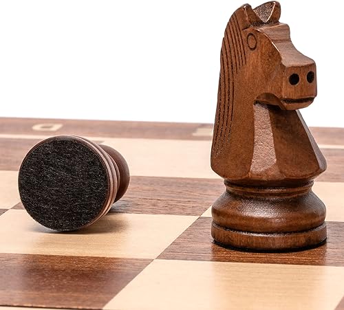Miniatura 7 de Husaria Professional Staunton Tournament No. 4 Juego de ajedrez de madera con 2 reinas extra, reyes de 3 pulgadas