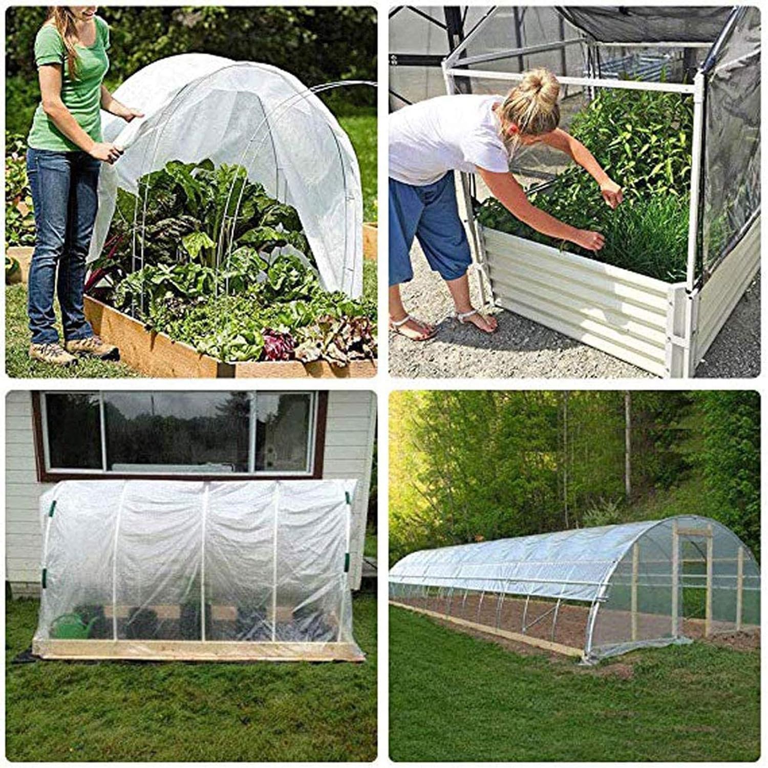 Transparent Tarp 10x10 ft, Clear Tarpaulin Waterproof Heavy Duty, Tarps Tear Resistant and Rainproof Great for Tarpaulin Canopy Tent, Boat, Rv or Pool Cover