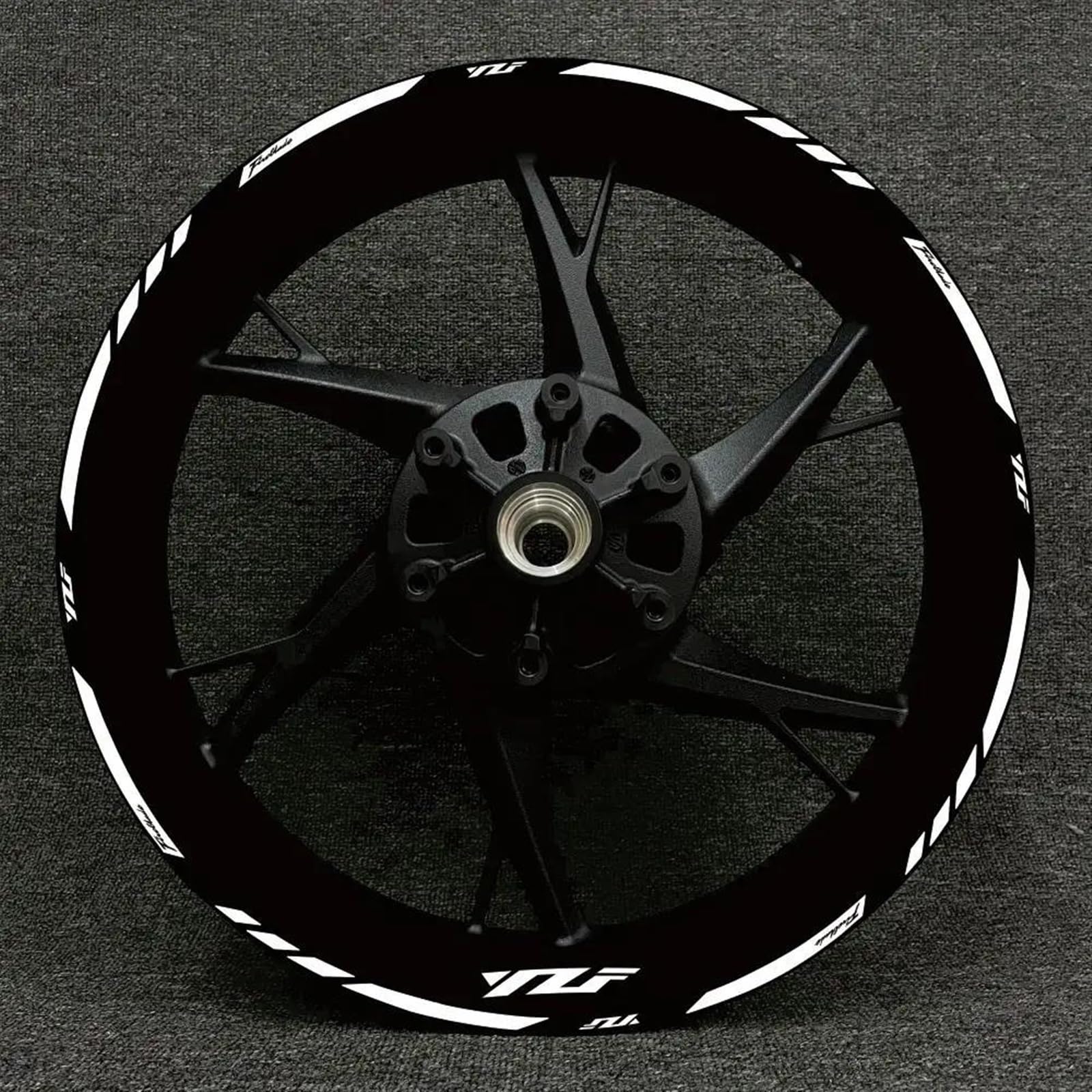 Motorcycle Reflective Wheel Stickers Rim Decal for Yamaha R1 R15 R125 R6 R7 MT-09 MT09 MT07 MT10 for Tracer(Color8)