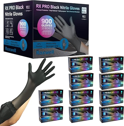 Miniatura 9 de Raxwell Disposable Nitrile Gloves - Food Grade Kitchen & Cooking Gloves - Heavy Duty Puncture Resistant