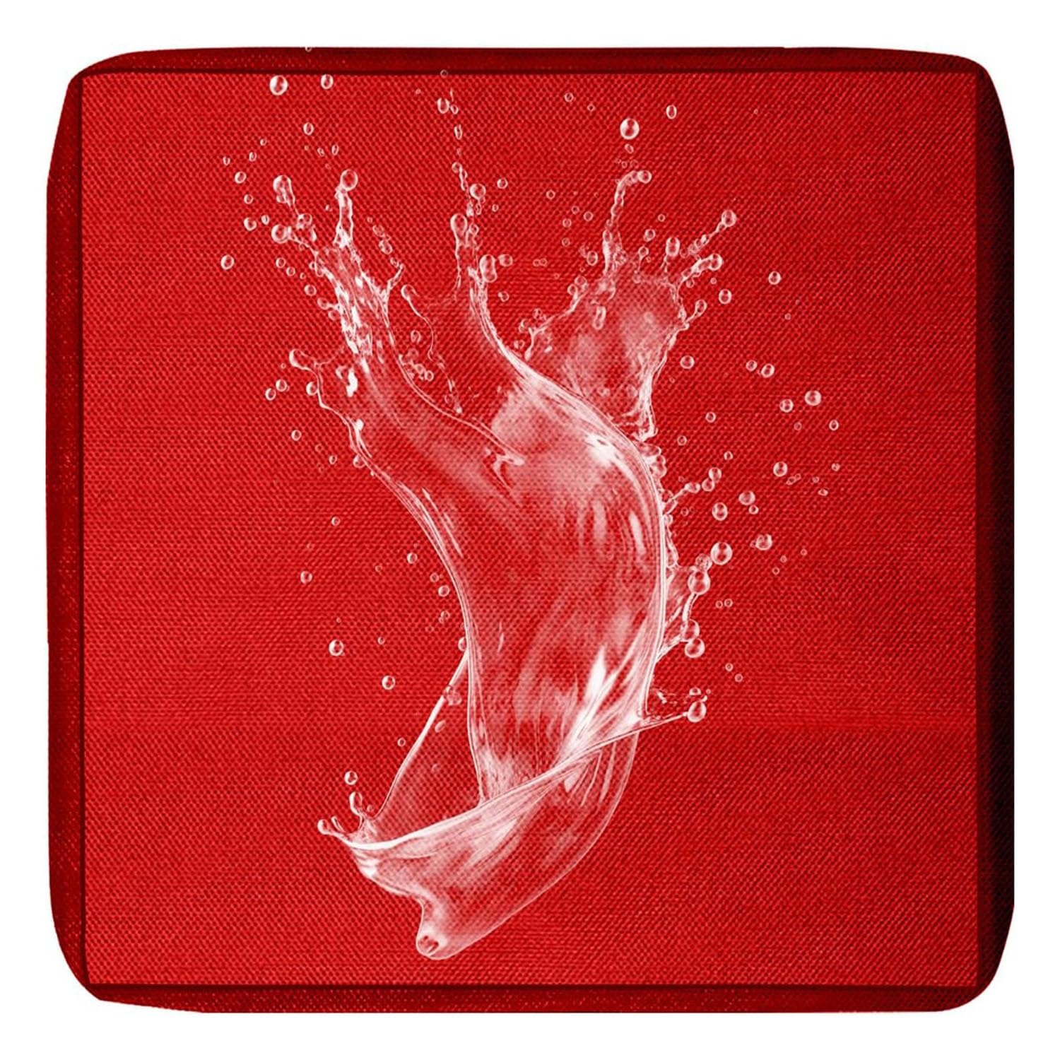 MSNCS 1/2/4 PCS Sofa Seat Cushion Covers Outdoor Waterproof,Garden Replacement Furniture Seat Covers with zipper,Washable,for Indoor Outdoor Patio Sofa(Red,50x50x5cm 1pcs) — image 1