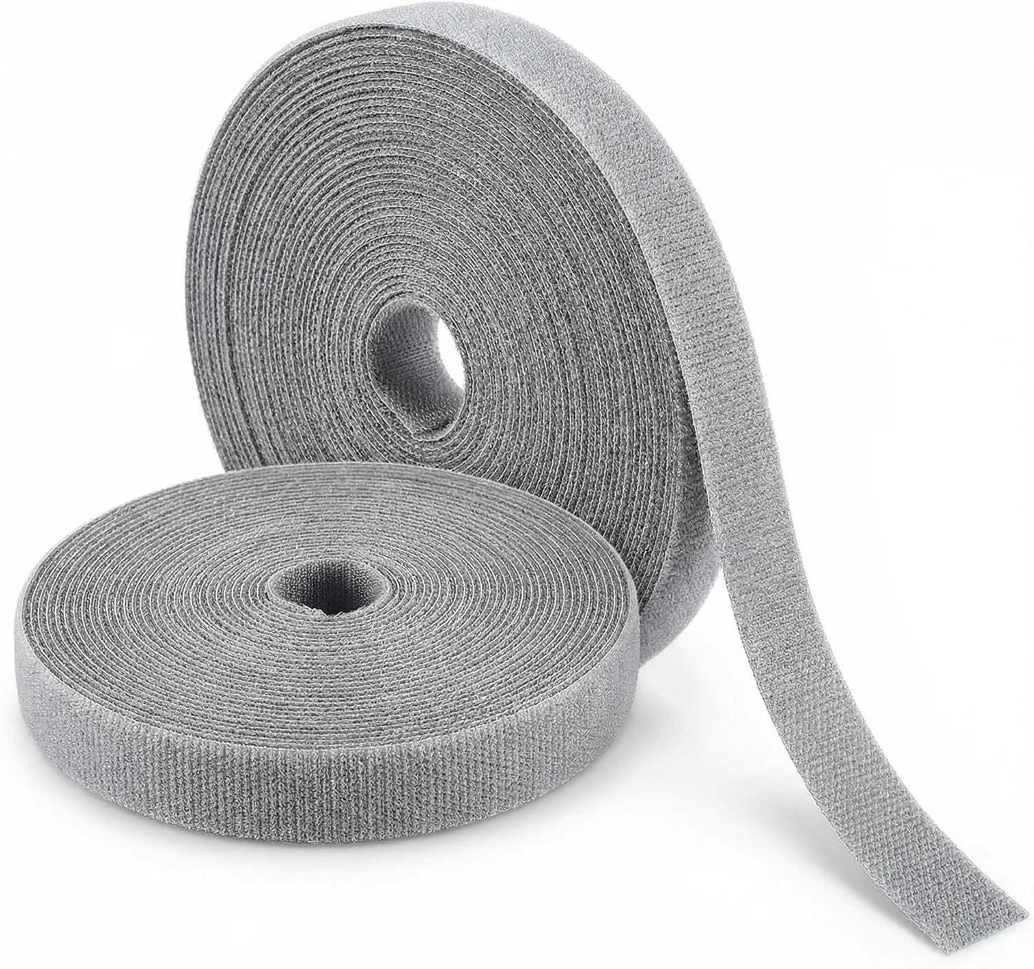 Cable Ties Adjustable and Reusable, 5M x 1.2CM Self-Gripping Hook and Loop Wire Organizer, Cord Management Kit for Home Office Computer Data Cables(Gray)