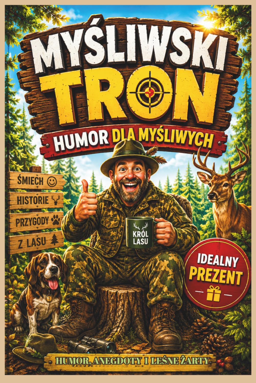 Myśliwski Tron: Humorystyczna książka dla myśliwych , Idealny prezent dla myśliwego - Historie idealne tam, gdzie nawet król chodzi piechotą
