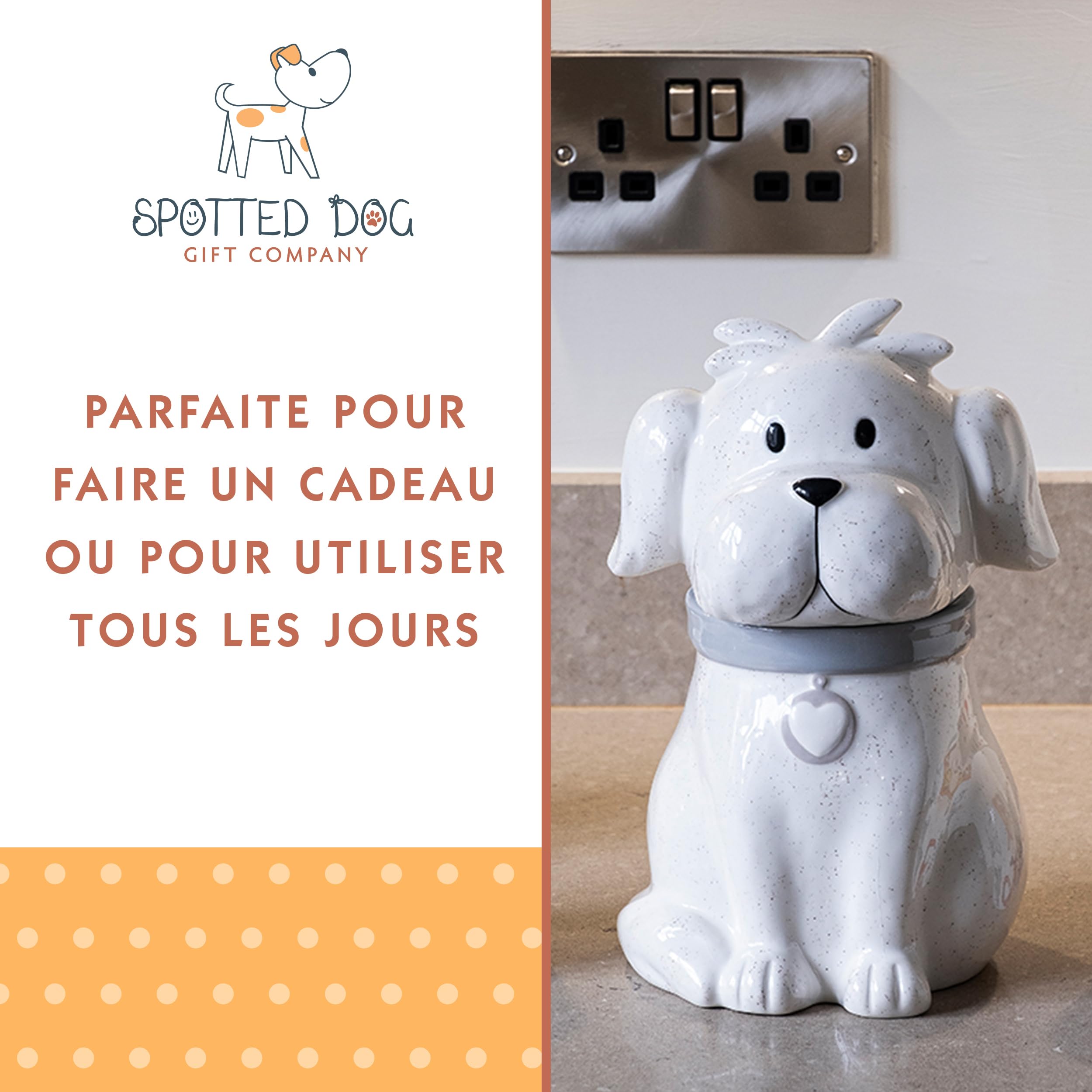 Spotted Dog Gift Company Boîte De Rangement Cuisine