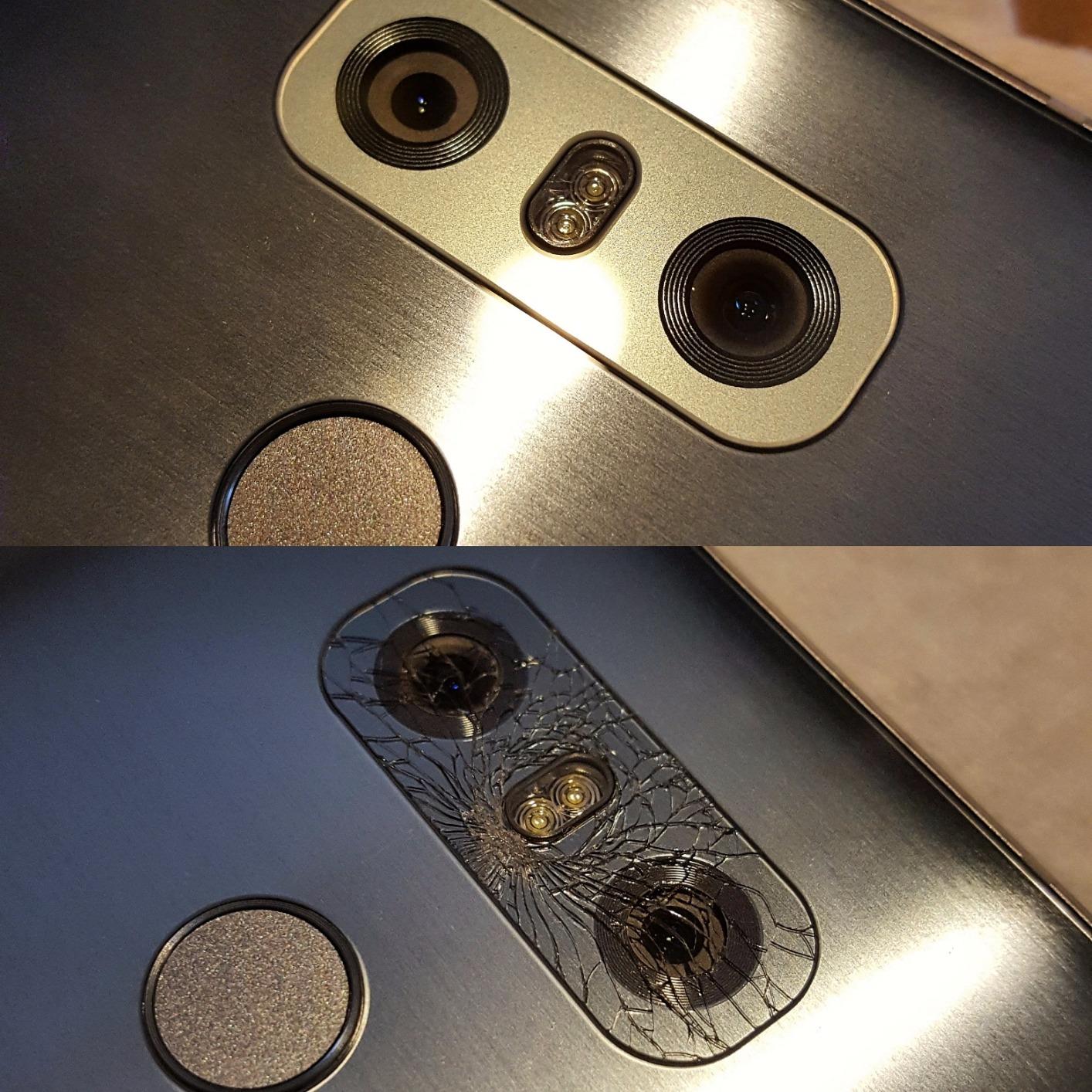LG V20 Kameraglas Ersatz - Kamera Lens Schutzglas Inkl. Klebefolie (Weiß, Inkl. Montagezubehör)