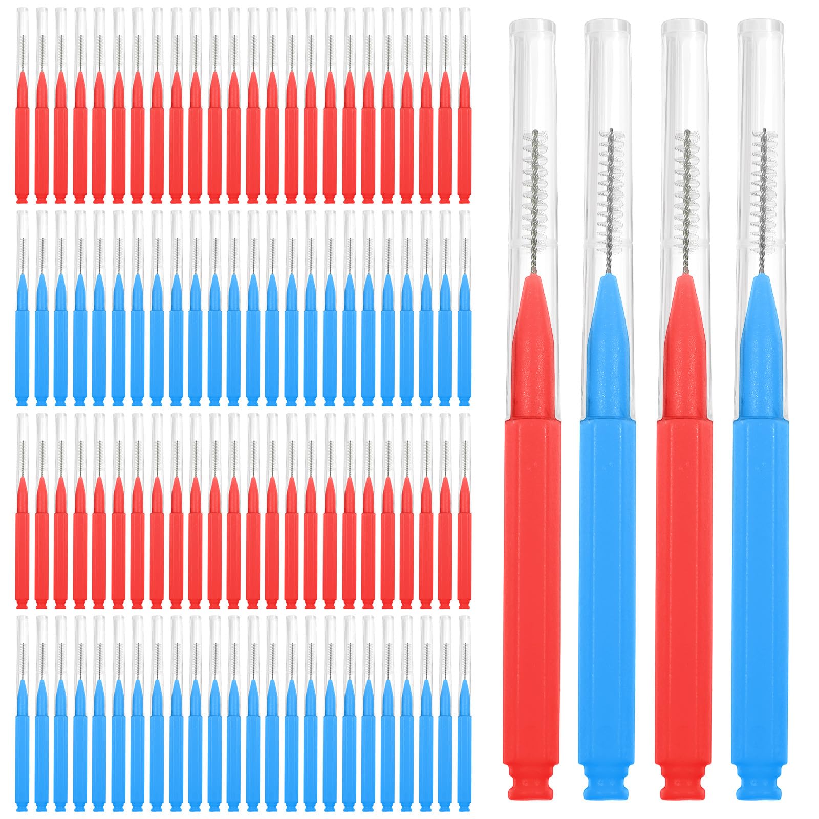 100 PCS Brush for Braces Interdental Brushes Between Teeth Dental Cleaning Tools Tooth Floss Picks Oral Hygiene Toothpicks