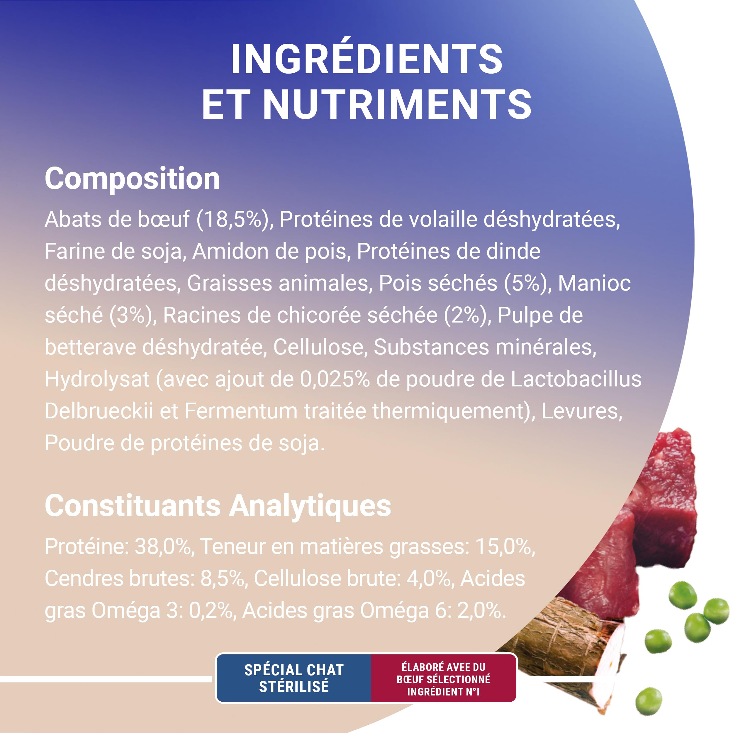 PURINA ONE | Aliment Complet pour Chat Adulte | Stérilisé | Croquettes | sans Céréales | Au Boeuf | Sac | 1,1kg