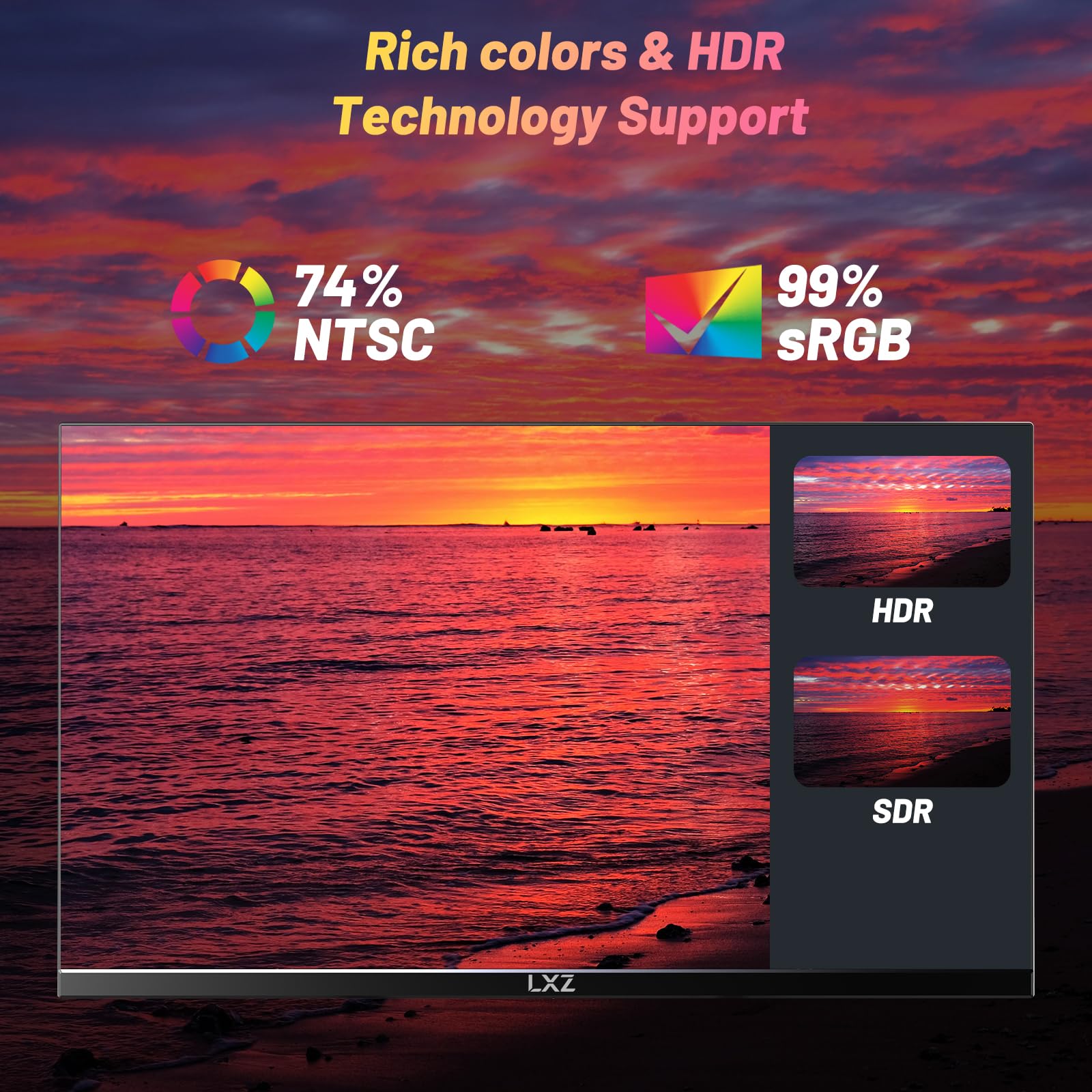 Amazon.co.jp: LXZ - 24.5インチ ゲーミングモニター 200Hz FHD 1080P