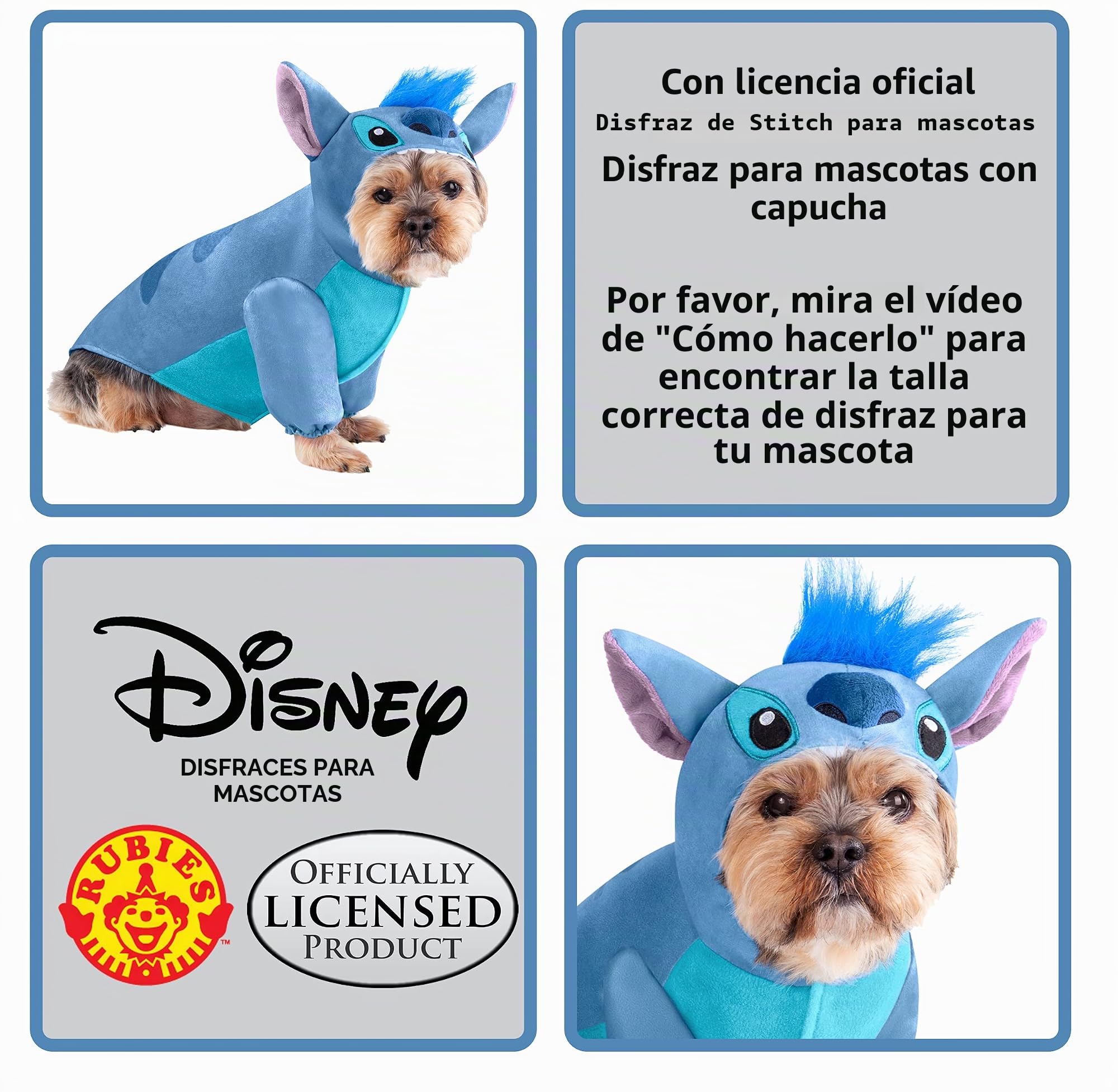 Rubie'S Disney Lilo & Stitch - Disfraz de Mascota, Talla M