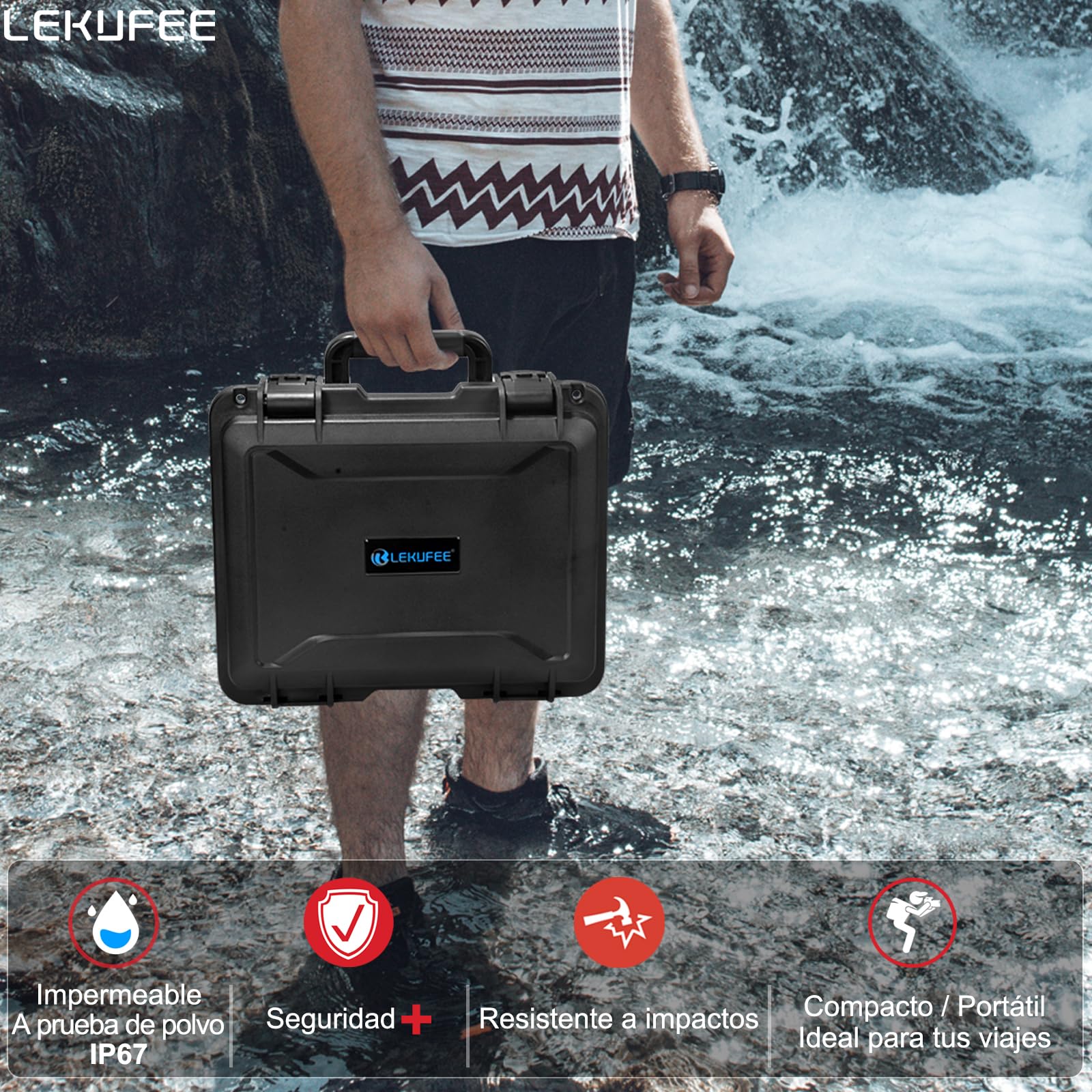 Estuche Rígido Impermeable para DJI Mavic 3 Pro, Mavic 3 Classic, Mavic 3, RC Pro, RC