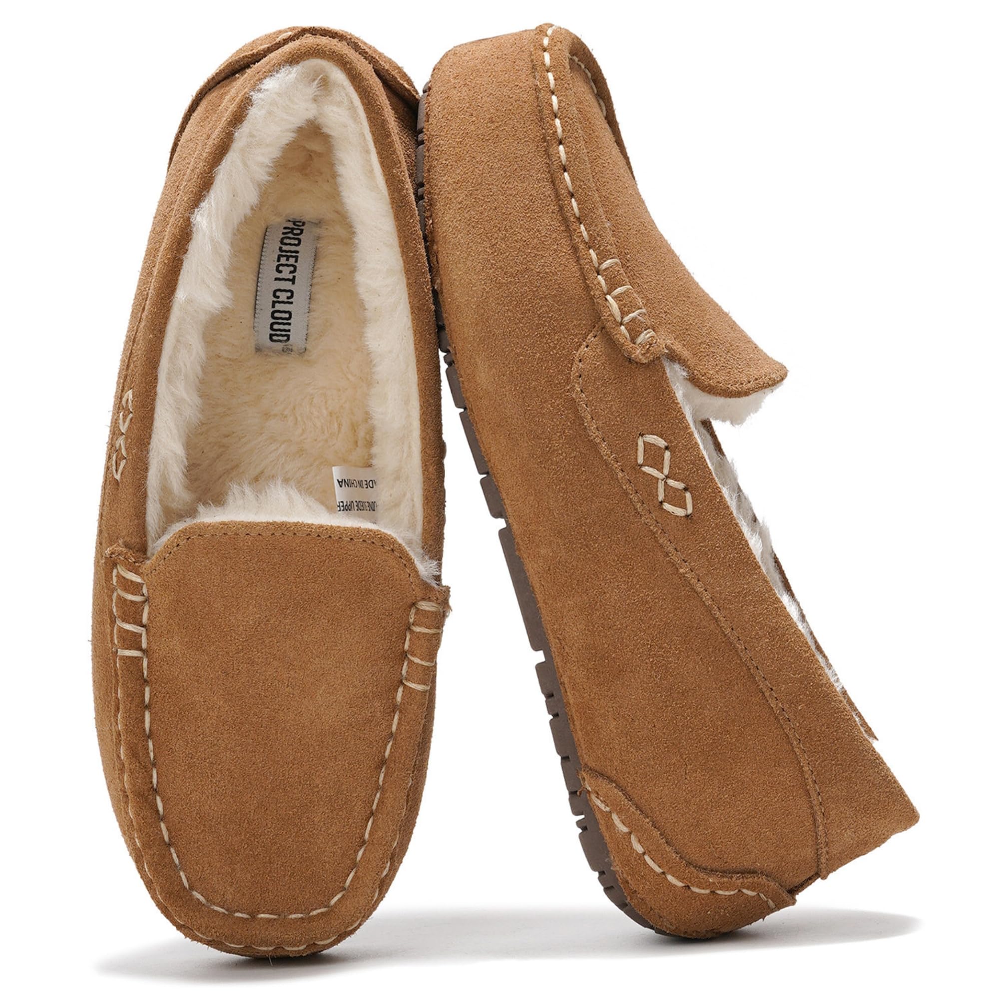 100% Genuine Leather Womens Slippers Warm Slippers for Women