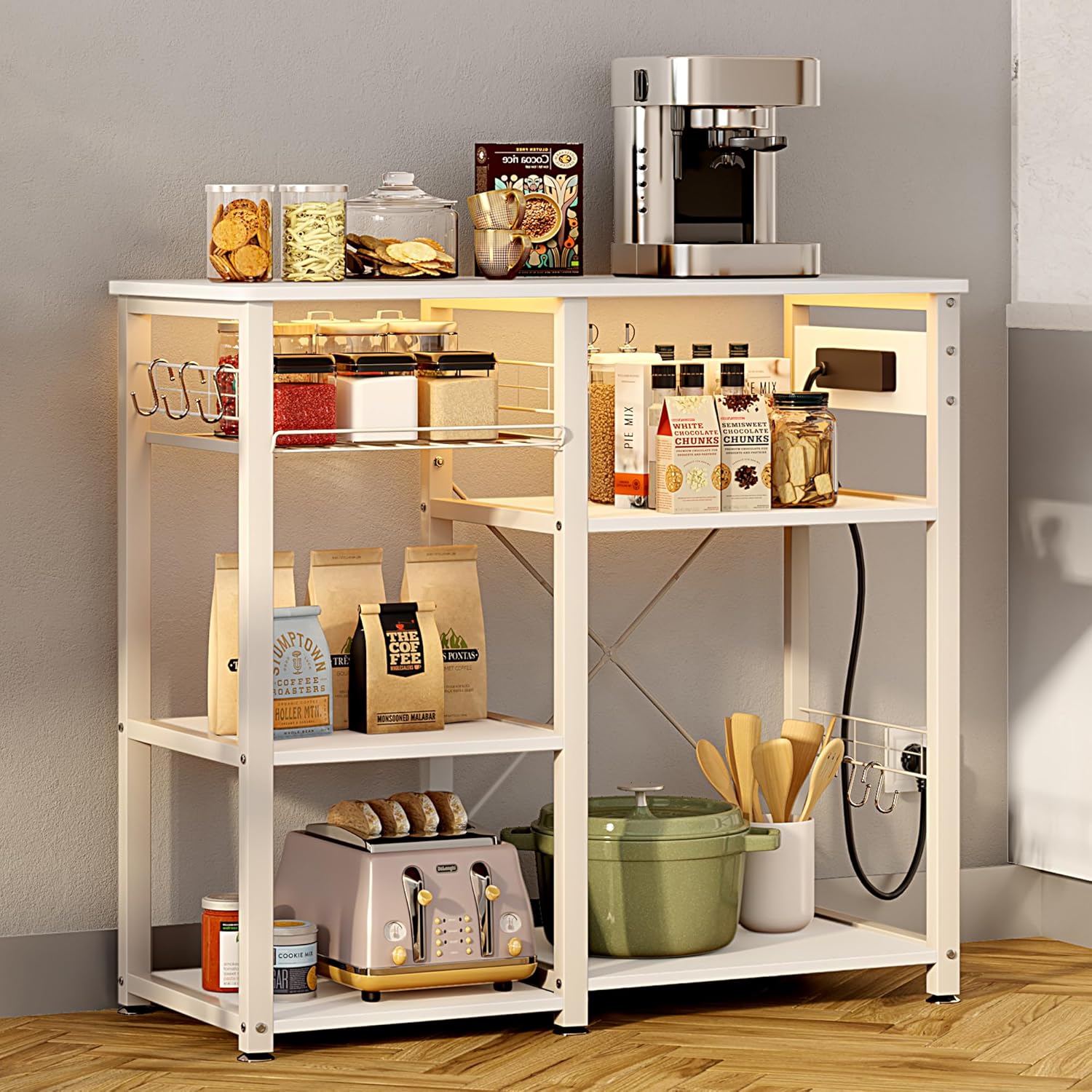 Amazon.com - HYLZVN Kitchen Baker's Rack with LED Lighting ...