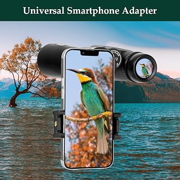 Adorrgon 12x42 High Powered Binoculars for Adults, Phone Adapter and Tripod