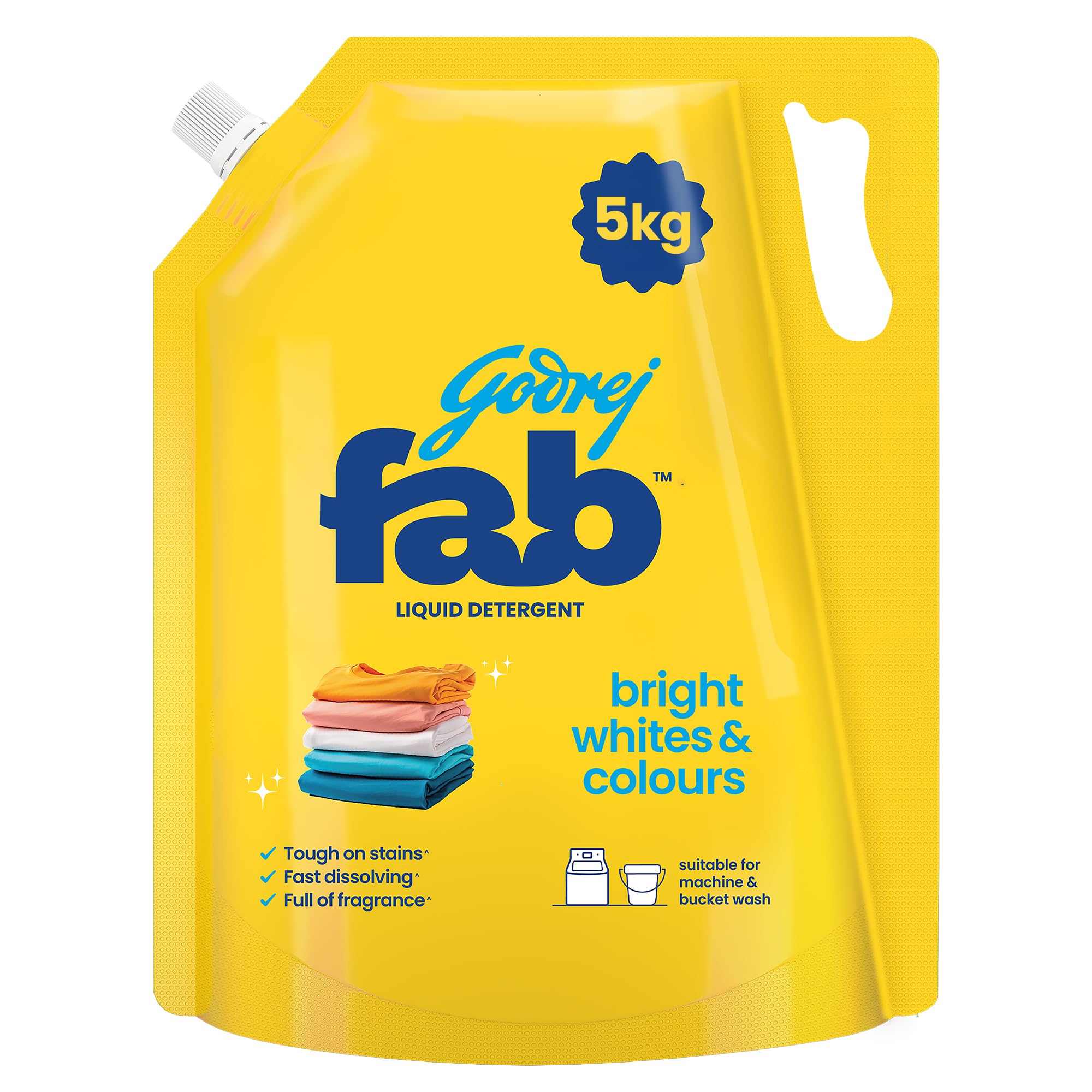 Godrej Fab Liquid Detergent Refill Pouch for Machine & Hand Wash
