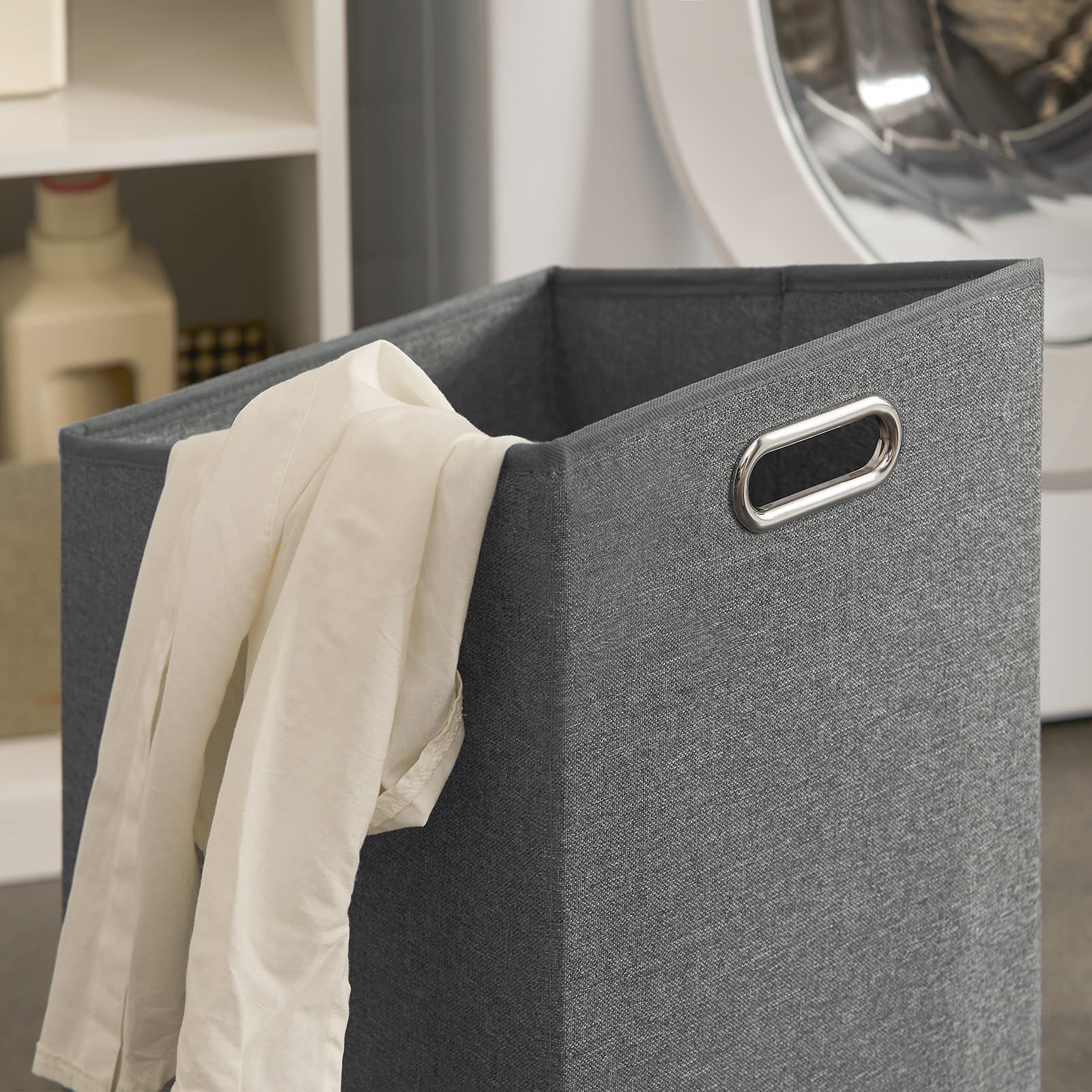 SoBuy Mobile Bagno Mobiletto Salvaspazio con Cassetto e 2 Ripiani per Raccordo, Armadietto Bagno Compatti in Bianco, 66x37x95 cm BZR66-W