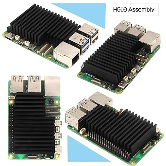 Geekworm Aluminum Alloy Passive Cooling Heatsink H509 for Raspberry Pi 5