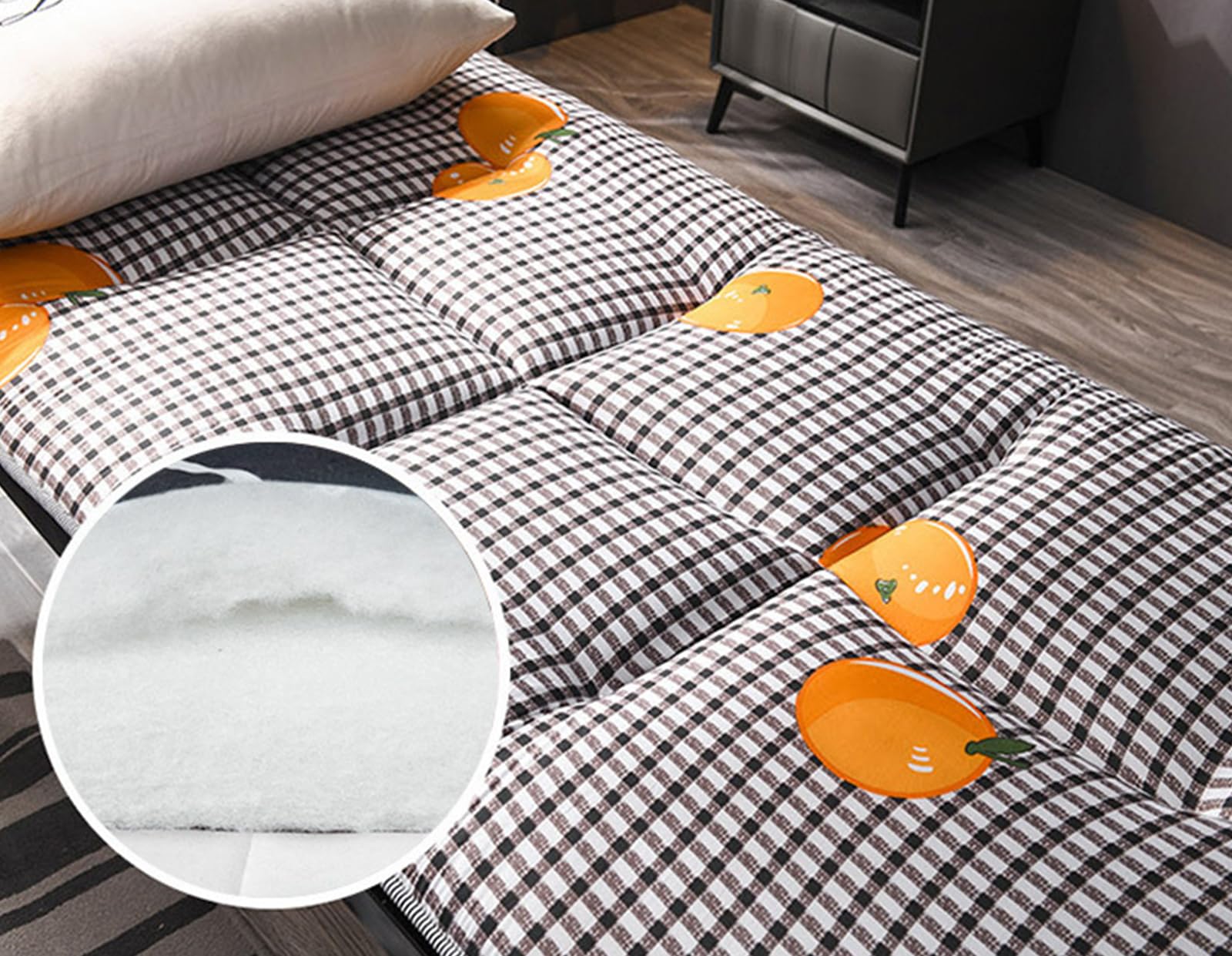 Japanse opvouwbare futon-matras voor gastenkamer, Japanse vloermatras slapen Tatami mat oprolbare campingmatras, draagbare vloer gastenbed vloer ligstoel