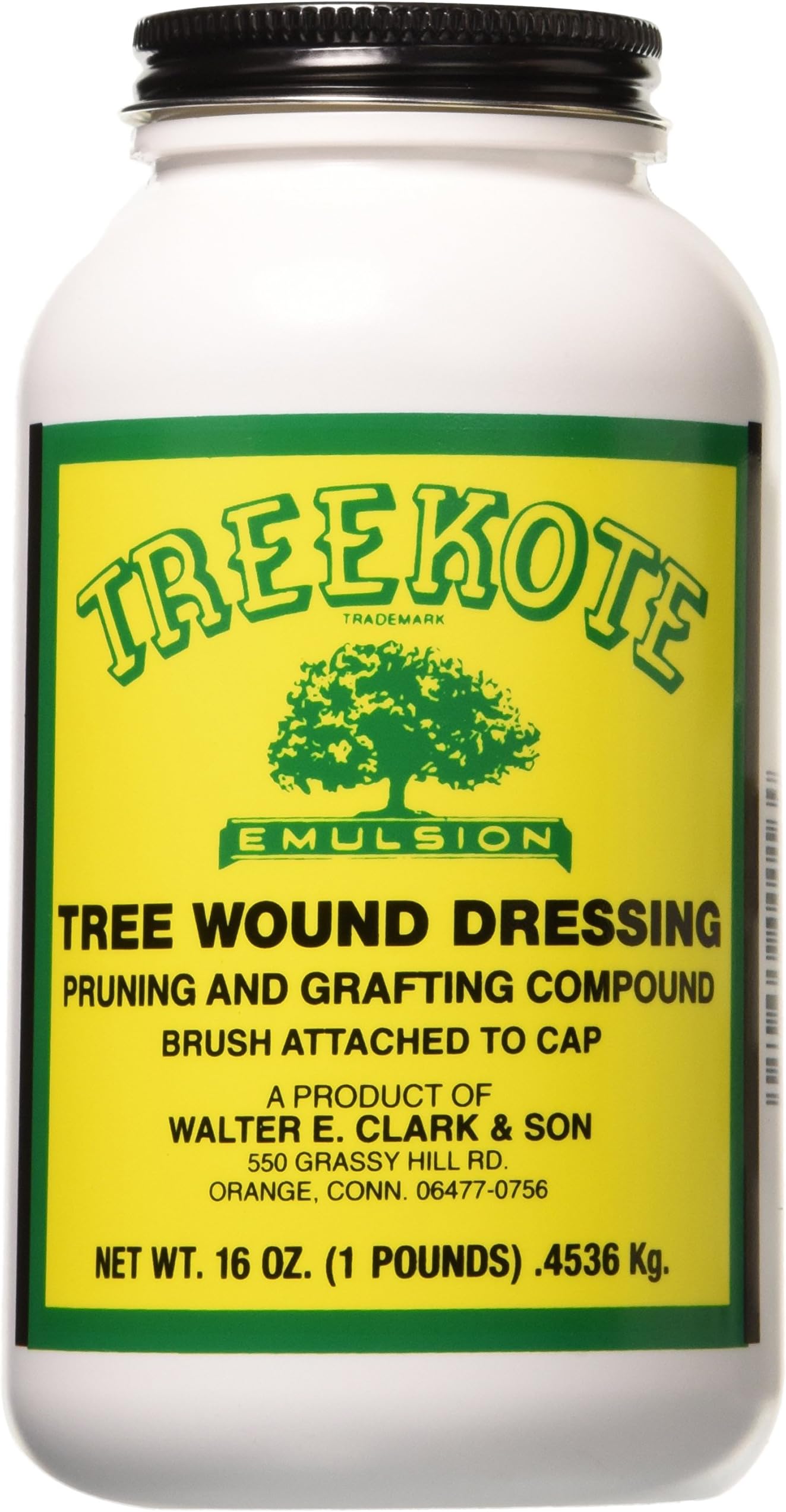 00016 Treekote Brushtop Container, 16-Ounce