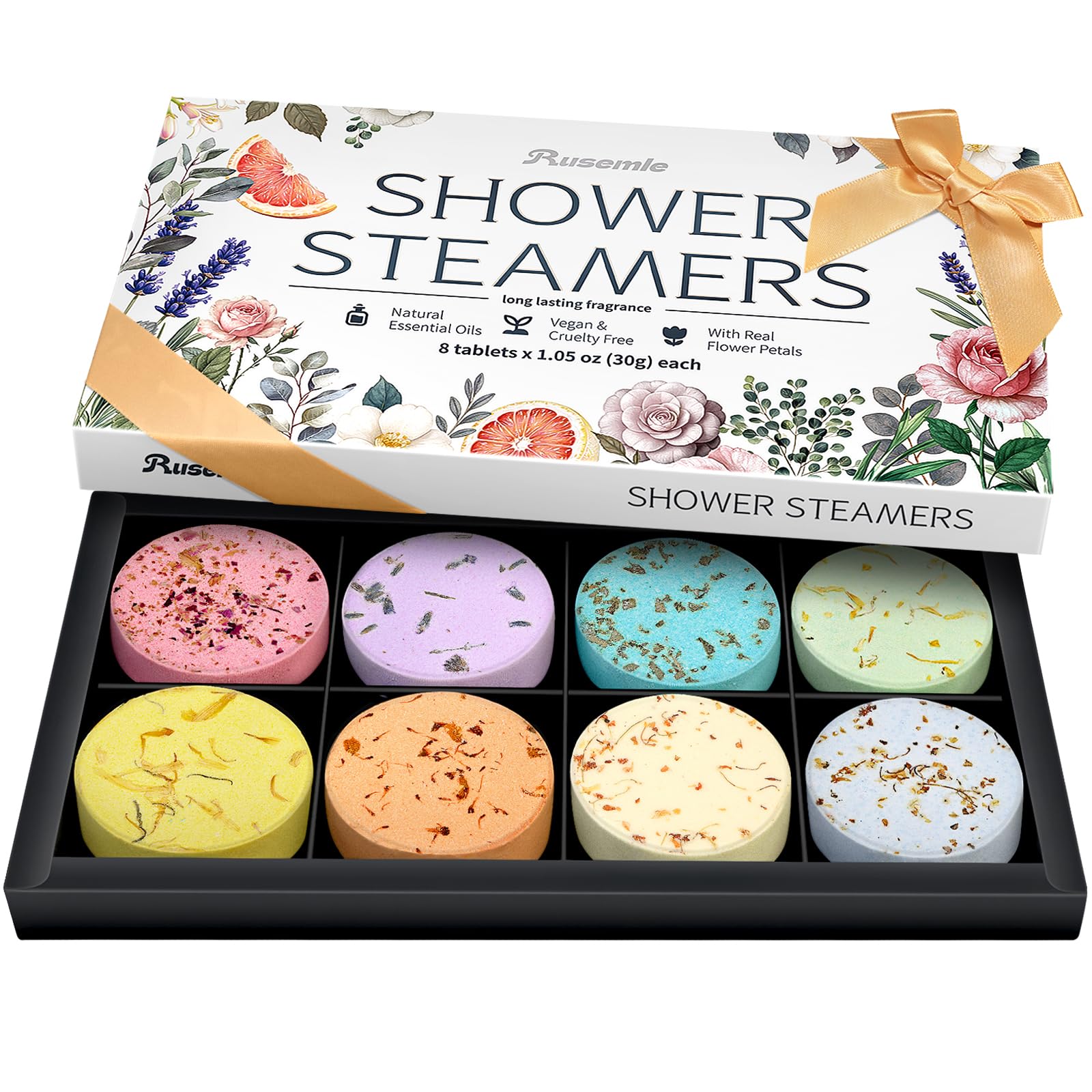 Shower Steamers Aromatherapy Birthday Gifts for Women - 8 Pack Valentines Day Gift for Mom Wife, Shower Bombs with Essential Oils, Self Care Relaxation Home Spa Gift Set, Easter Basket Essential-image-49