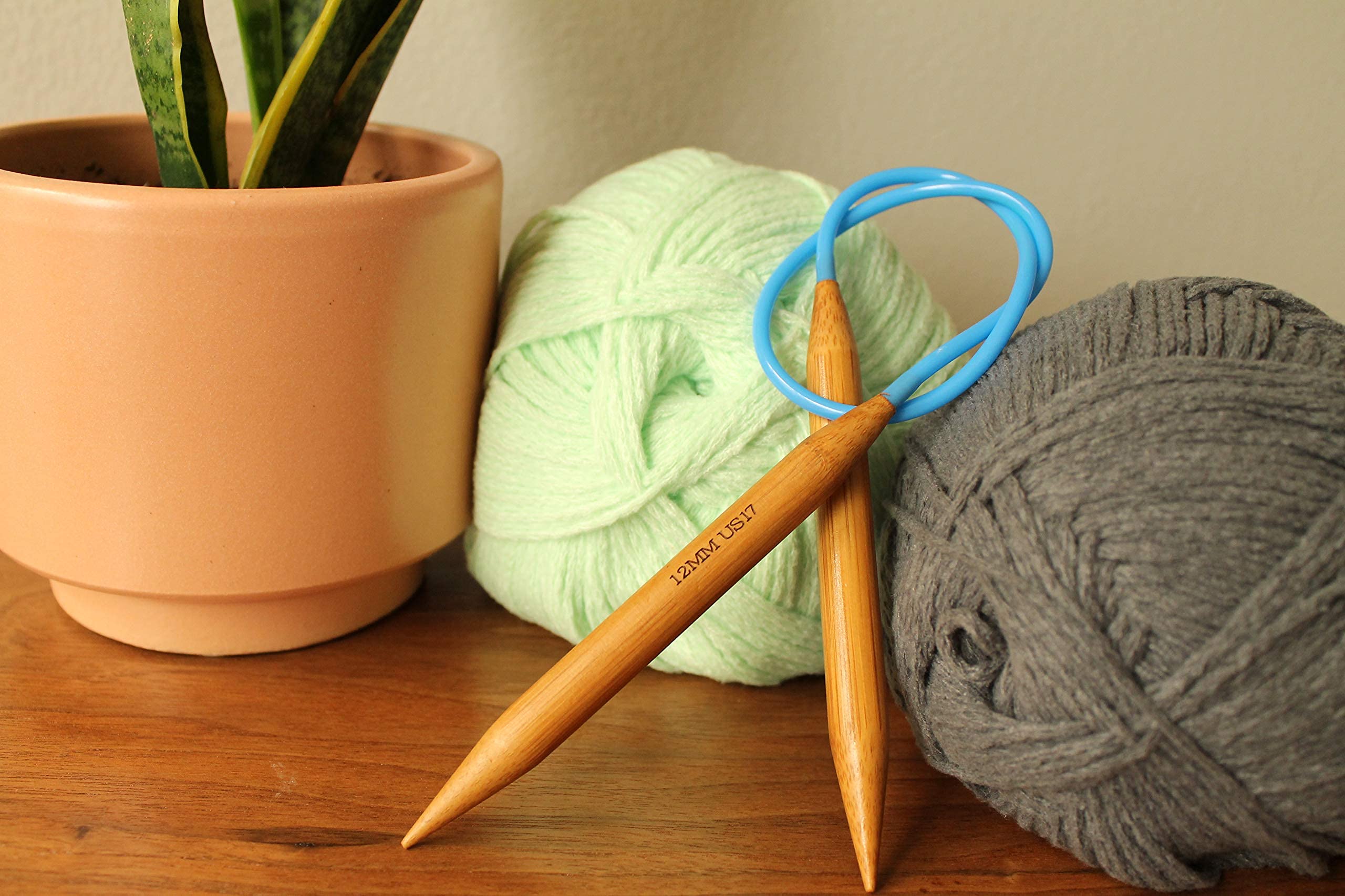 KnitPal - Agujas de tejer circulares de bambú