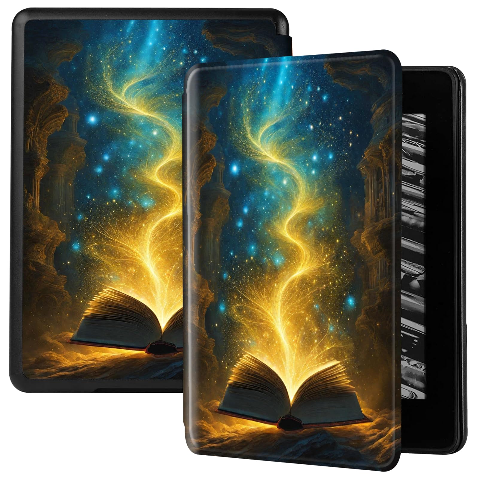 Custodia Per Kindle Paperwhite 11ª Generazione 2021 Cover Pelle Silicone Flip 360° Protezione Automatici Svegliati O Sonno Funzione Magnetico Sogni Design Cover 6.8" 174 X 125 X 8,1 Mm (4 - 11