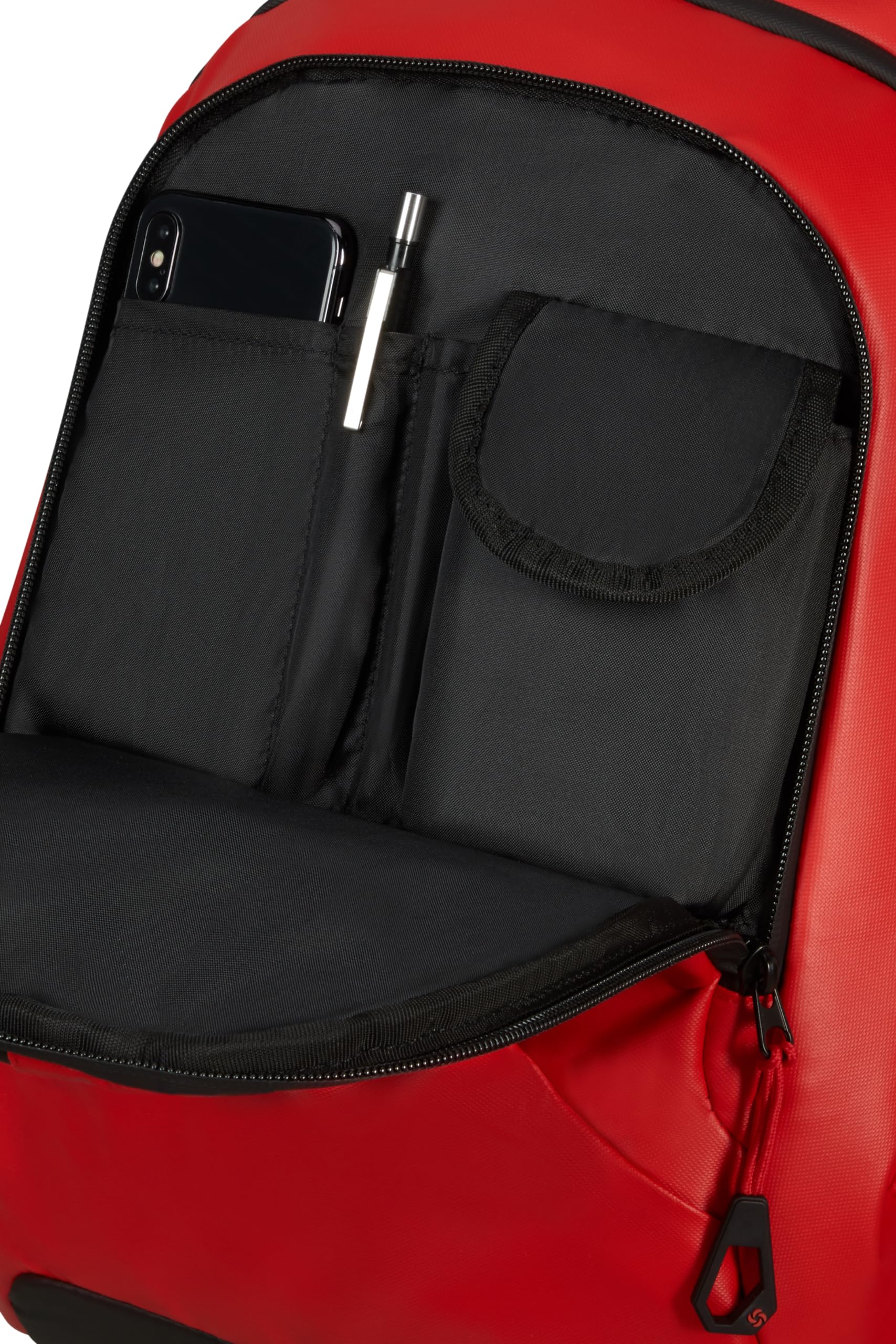 Samsonite Paradiver Light Mochila para ordenador portátil L+, 15,6", 48 cm, 24 l, rojo (Flame Red)