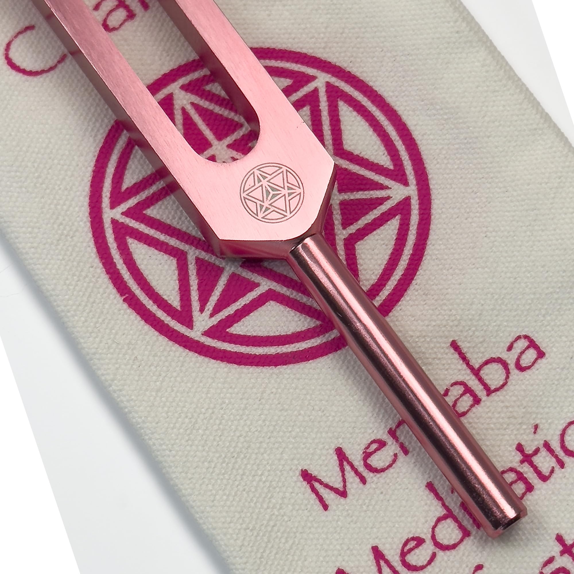 272.20 Merkaba Soul Star/Soul Purpose (8.) gewichtete Stimmgabel für Heilung und Manifestation, Klangheilung und Biofeld-Harmonisierung, Klangtherapie-Werkzeuge, Klangheilungsinstrumente, Rosa