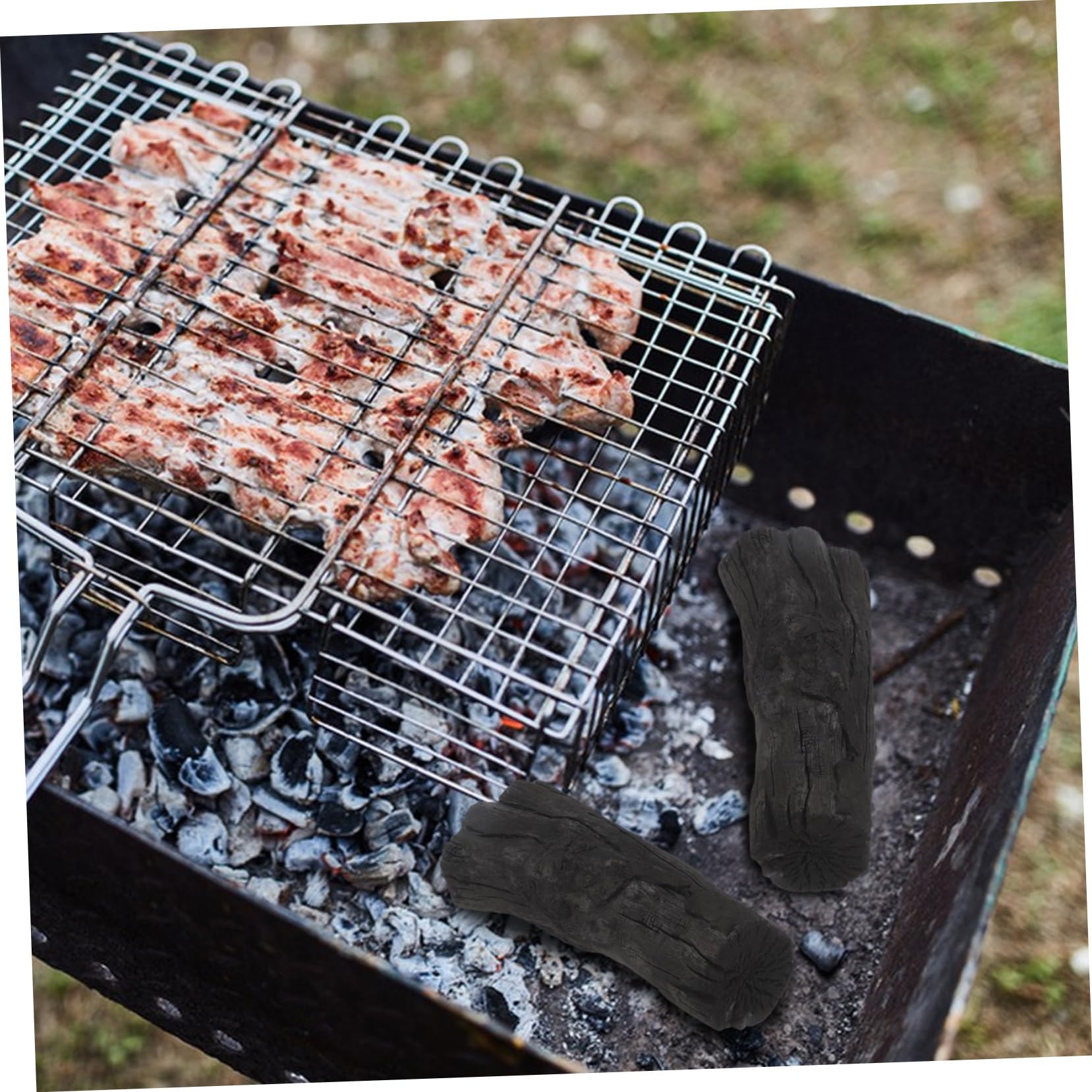 Gatuida Carbón Vegetal Fácil Encendido Larga Duración y 1 Bolsa Mejora el Sabor para Barbacoa Adecuado para Parrillas y Uso Exterior