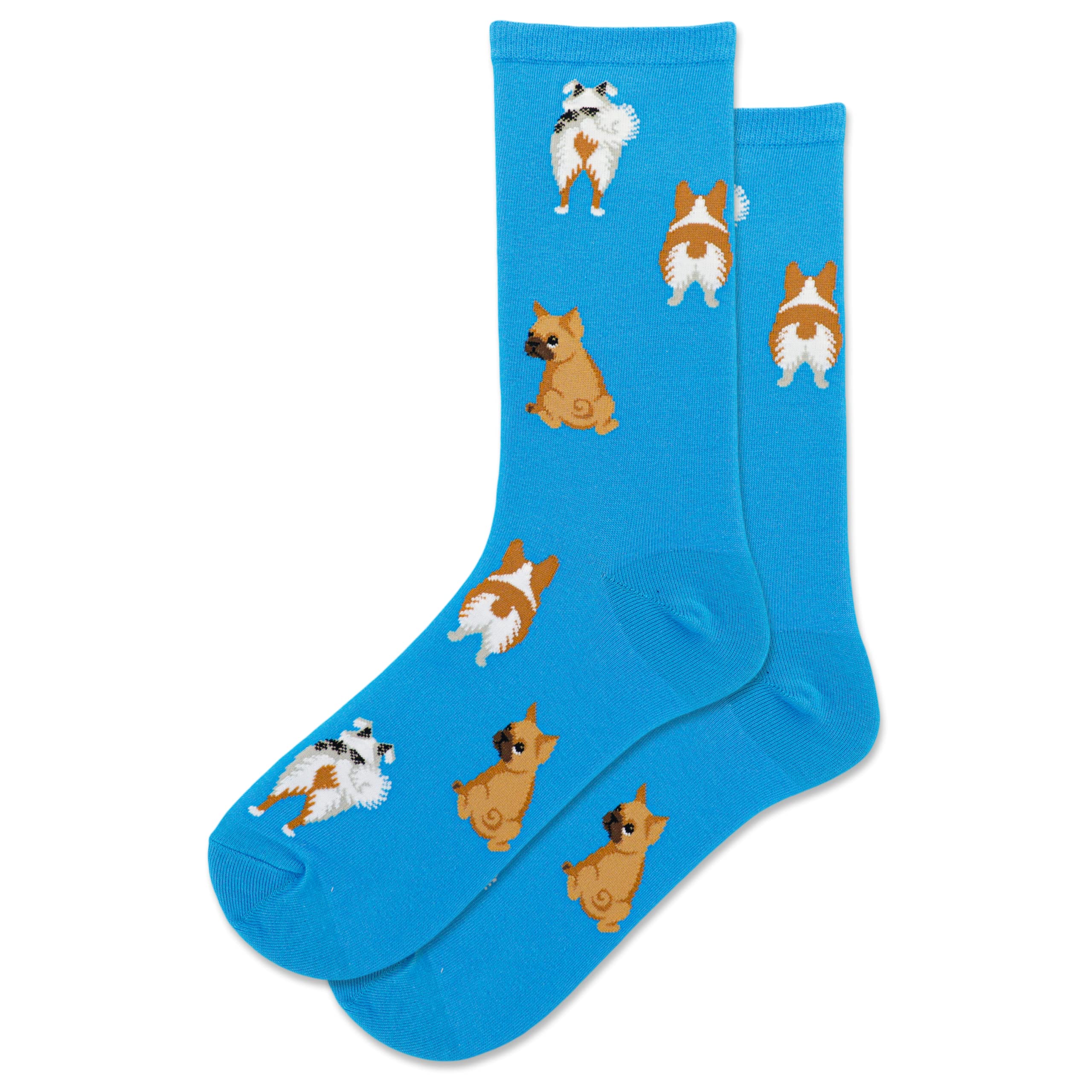 Hot Sox Women's Fun Dog Lovers Crew Socks - 1 Pair Pack - Cool &amp; Cute Wordplay Novelty Fashion Gifts