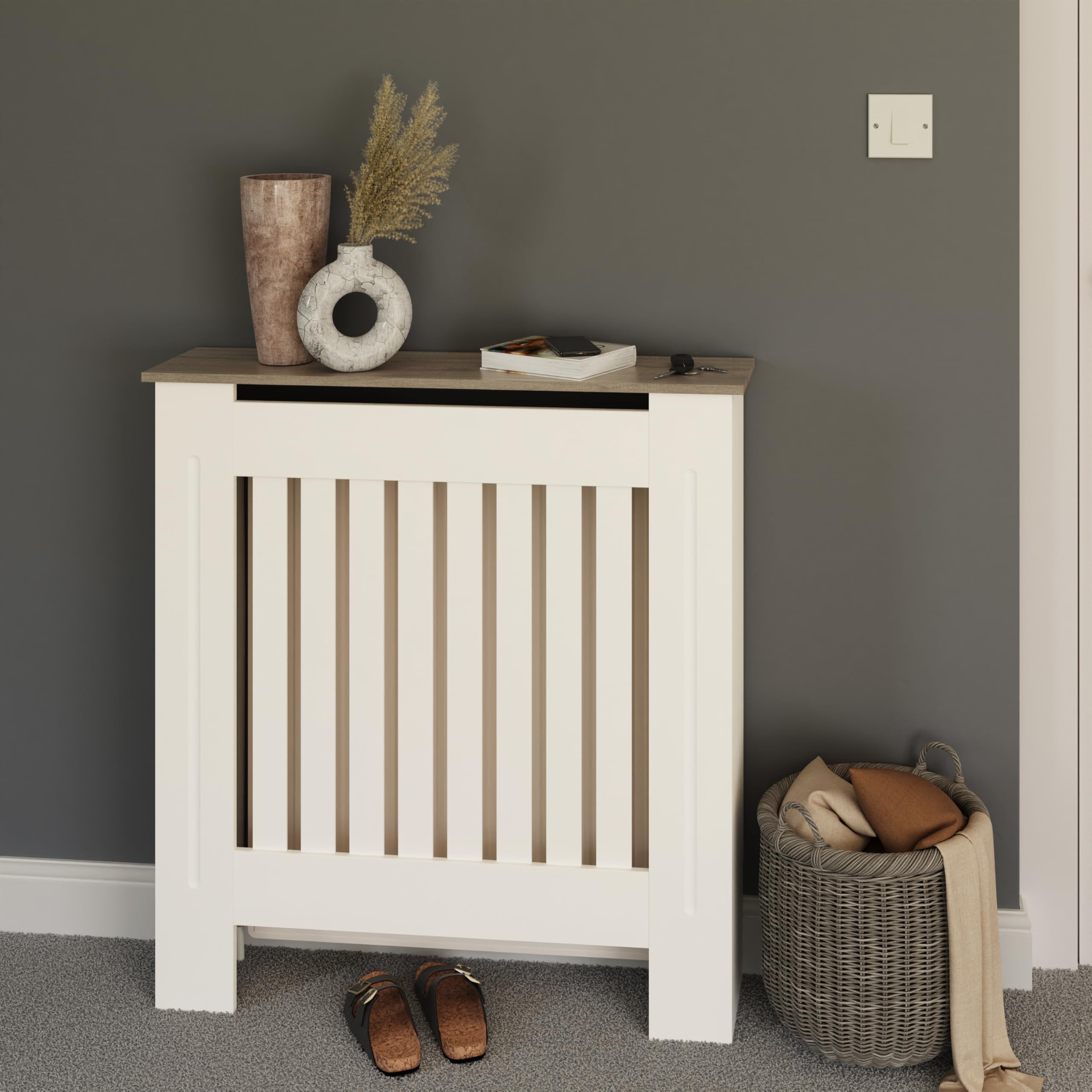GFW Longslow Small Radiator Cover - White