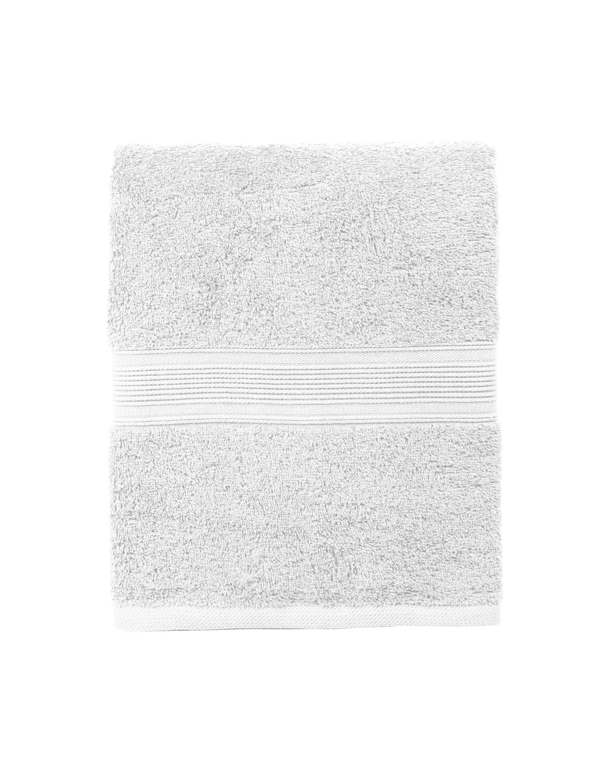 Set di 6 asciugamani per ospiti in diversi colori, 100% cotone, 30 x 50 cm, bianco
