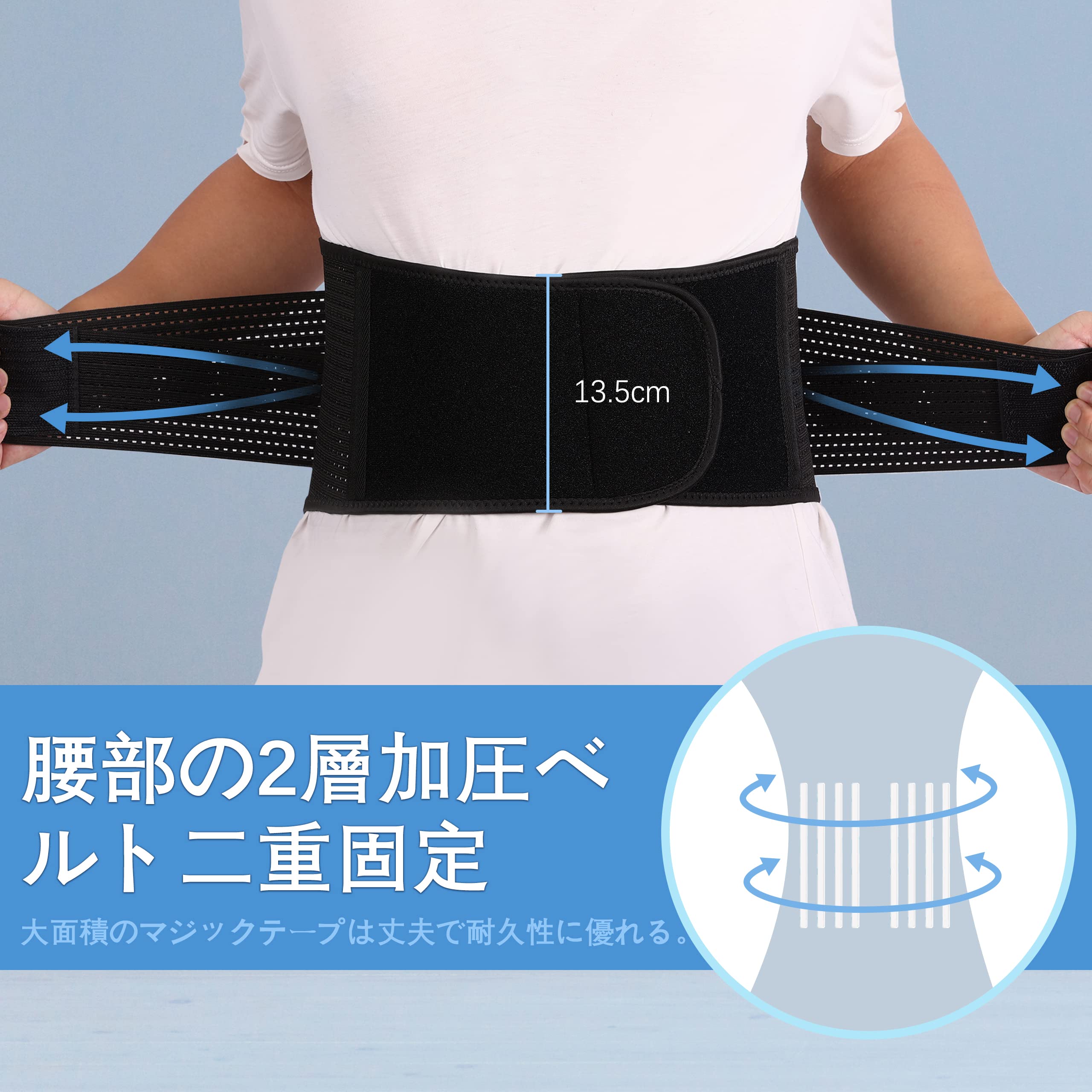 Amazon.co.jp: CruiserRhino 腰用ベルト メッシュ通気 コルセット 調整