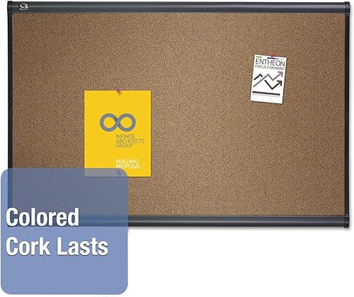 Miniatura 3 de Quartet Tablero de anuncios B243G, 3 pies x 2 pies, marco de grafito